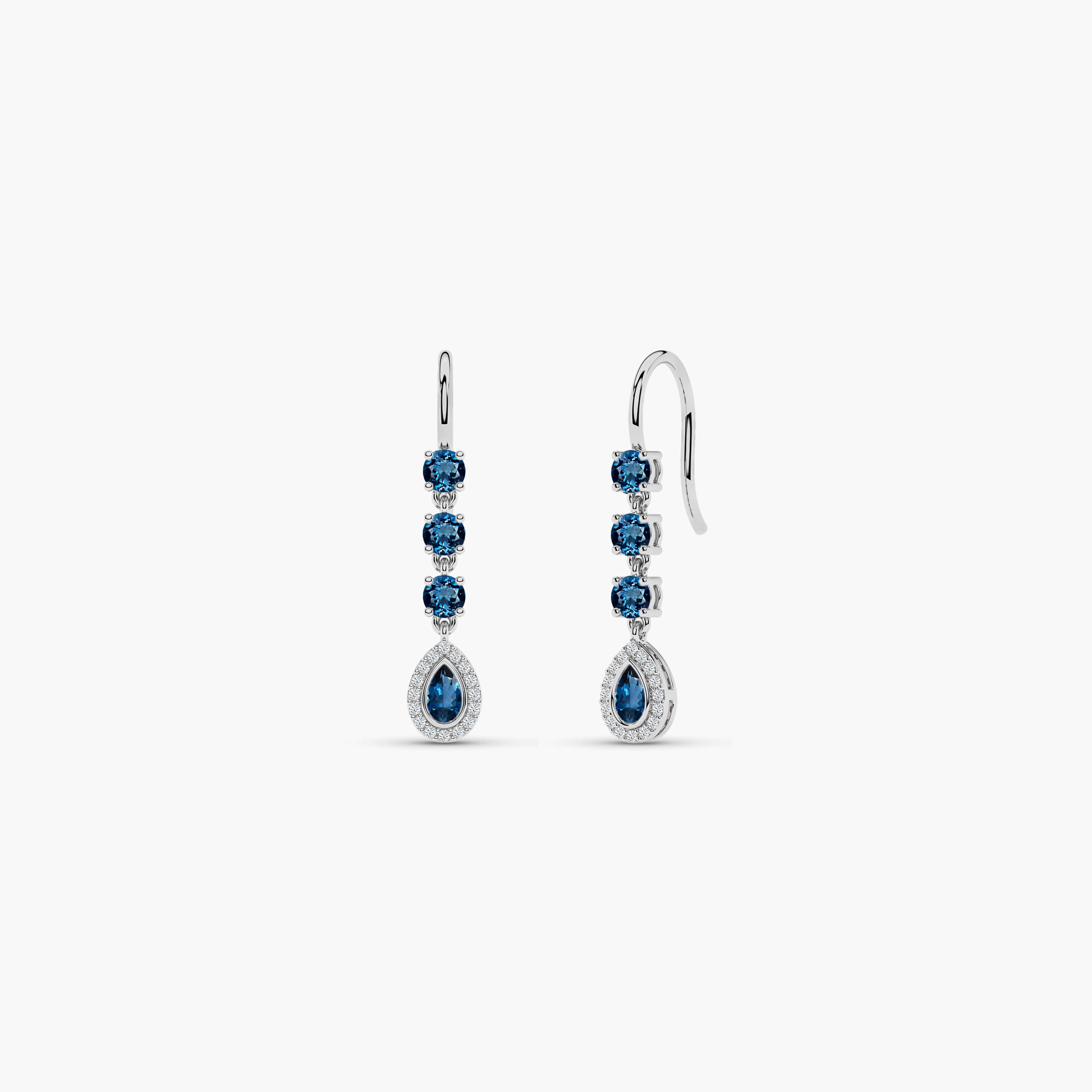 stud earrings sapphire