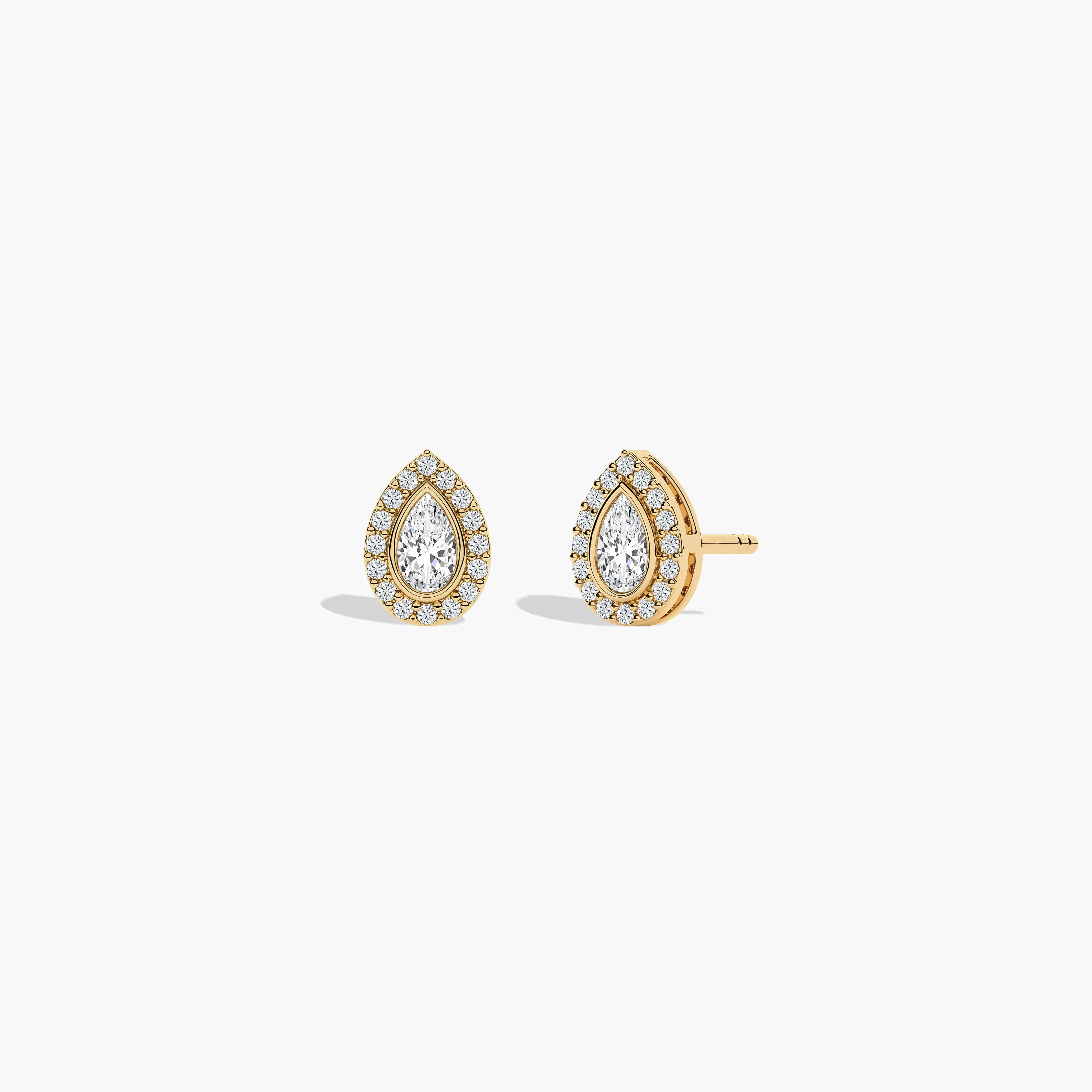 diamond halo earrings studs