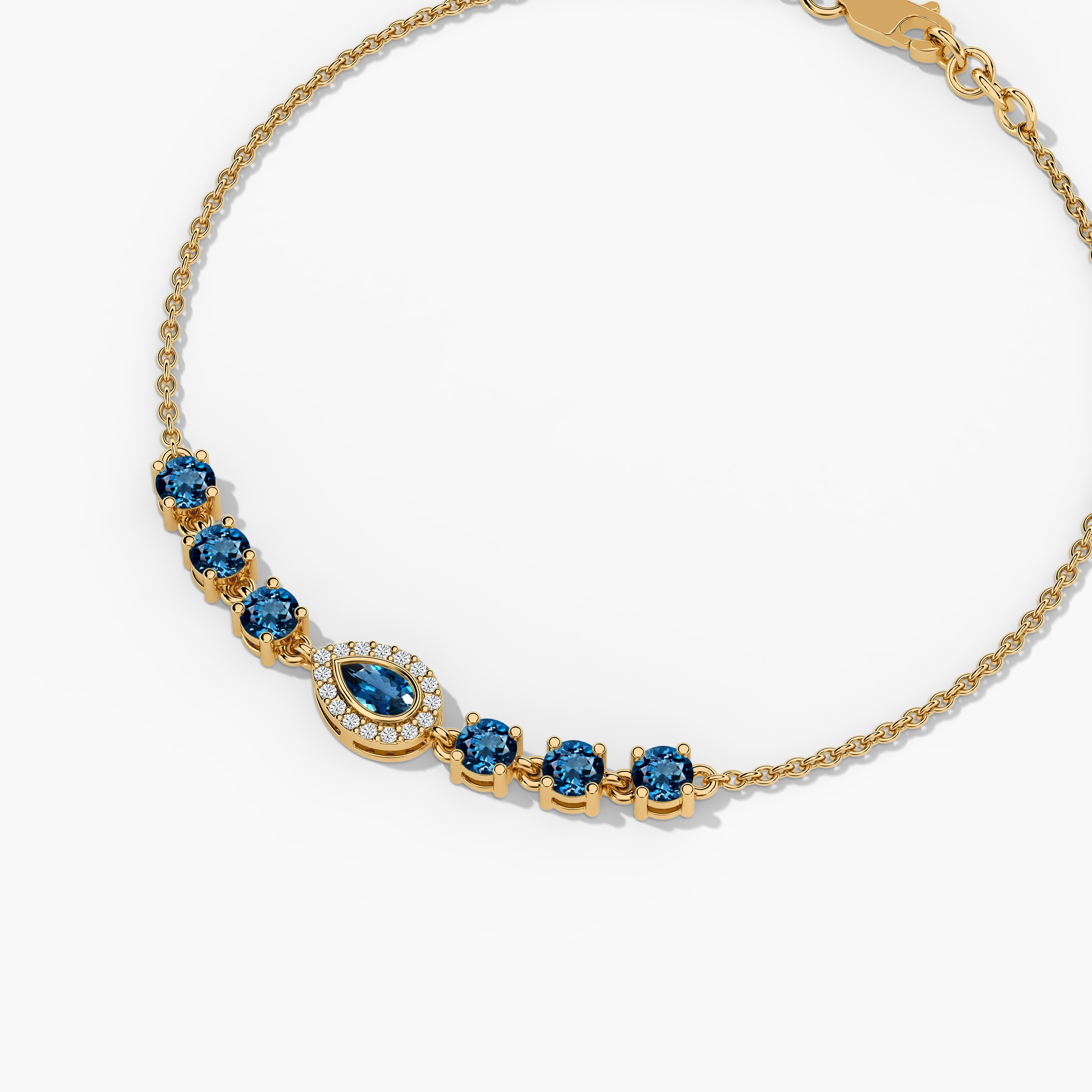 sapphire birthstone bracelet