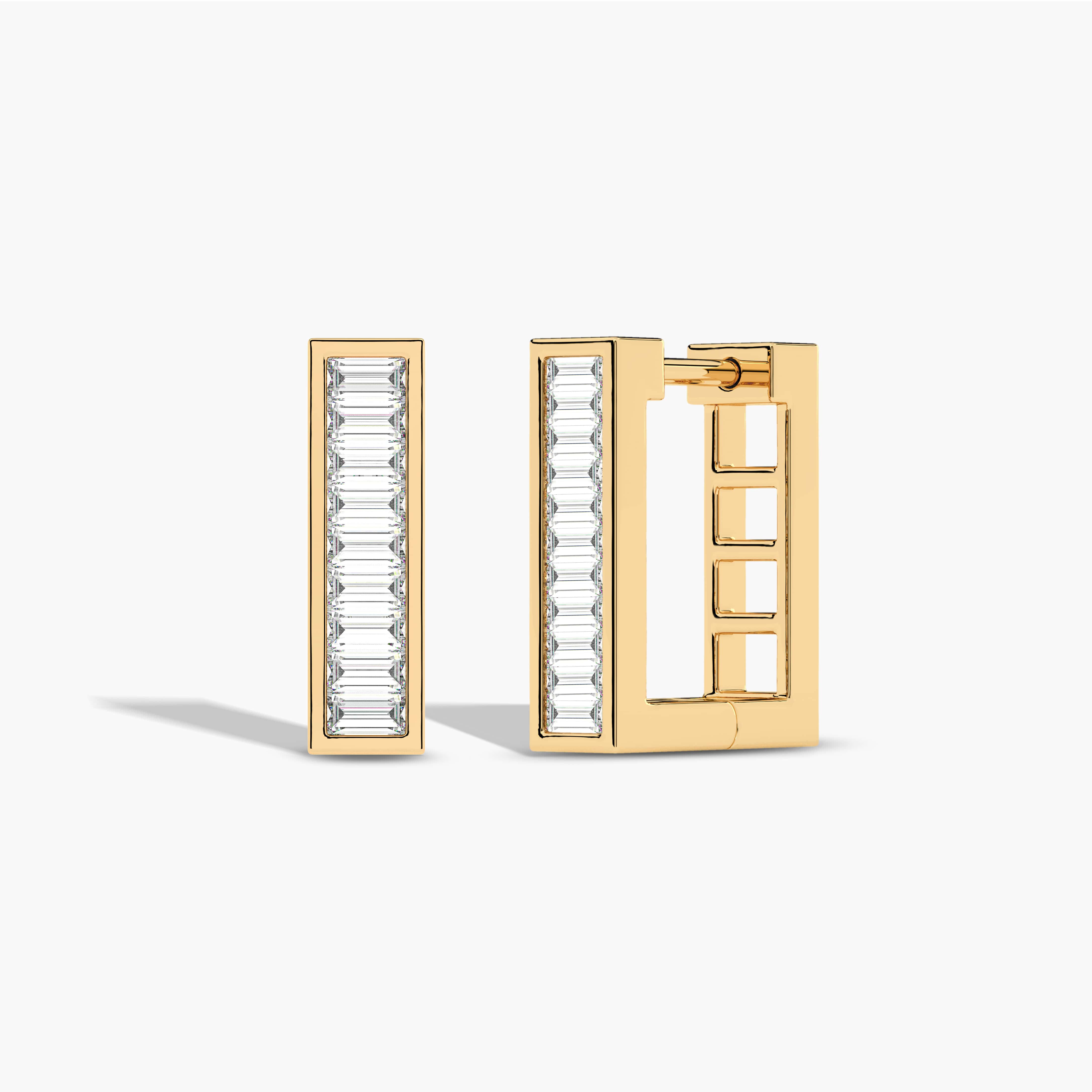 diamond hoope earrings