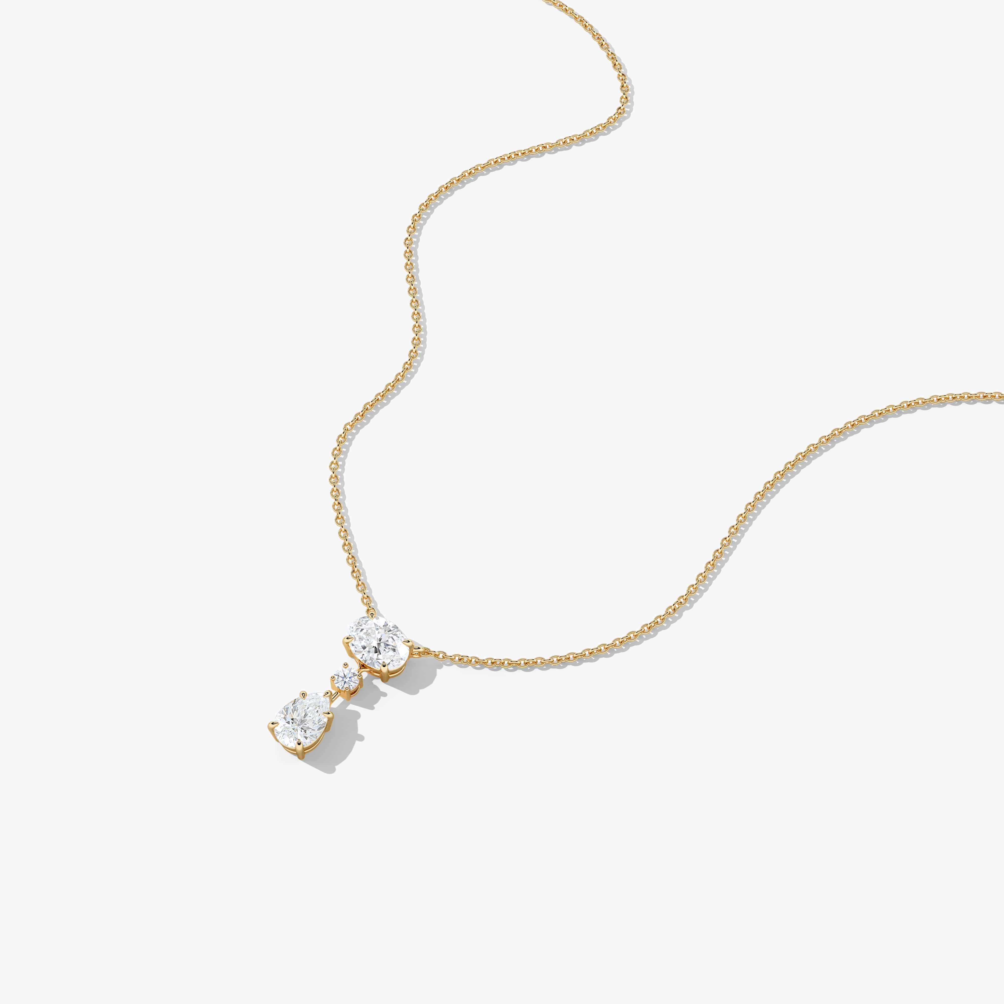 diamond drop pendant necklace