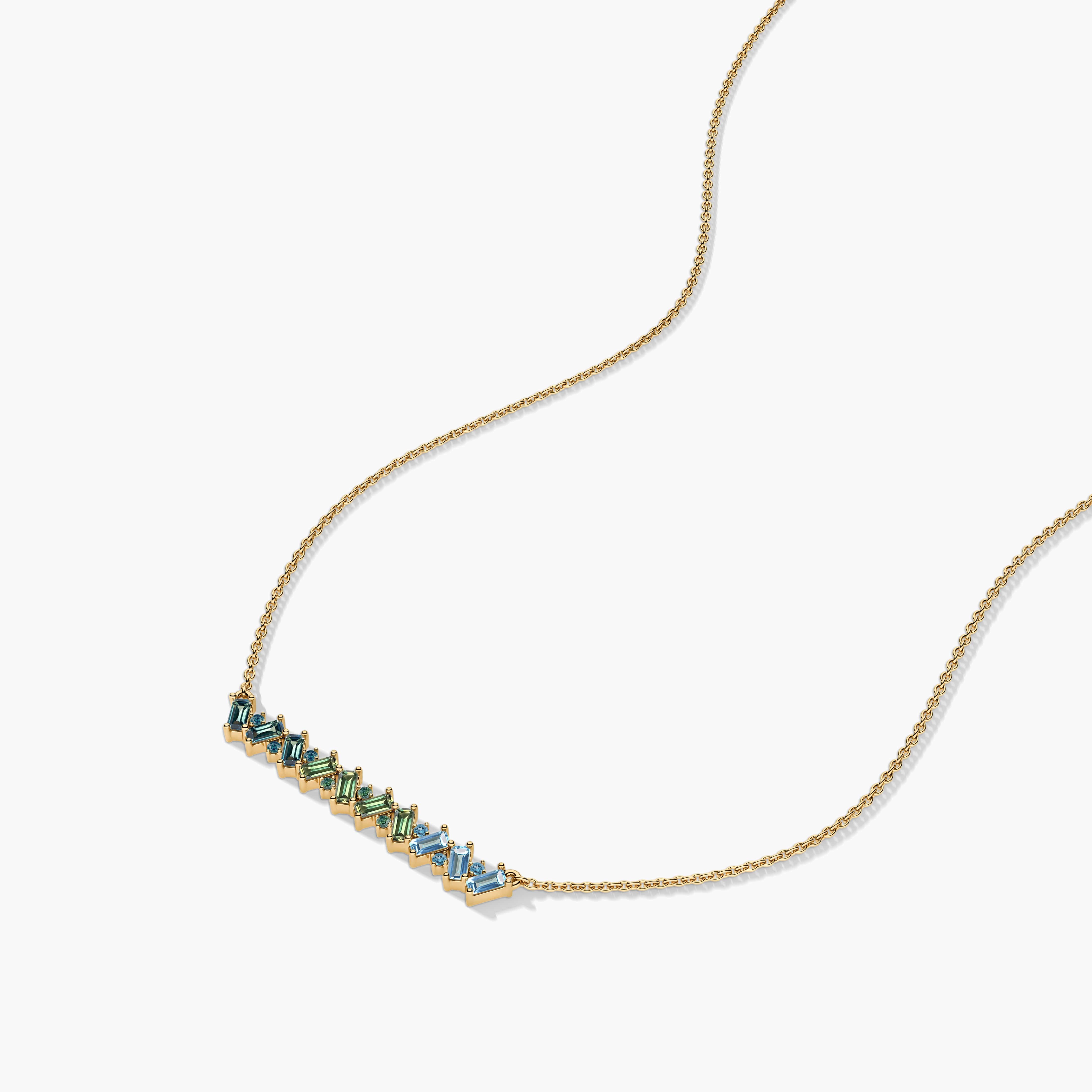 baguettes diamonds chain