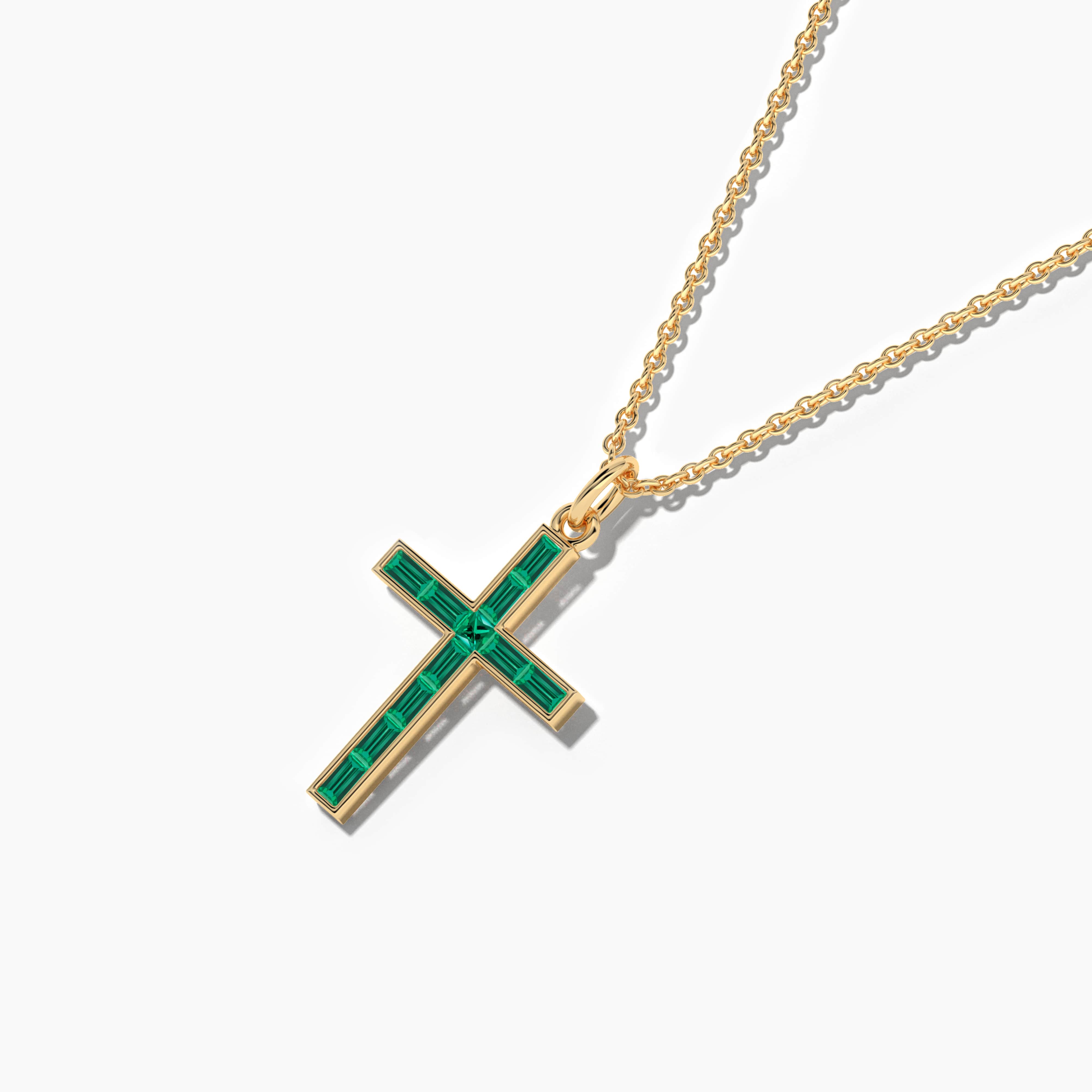 diamond baguette cross