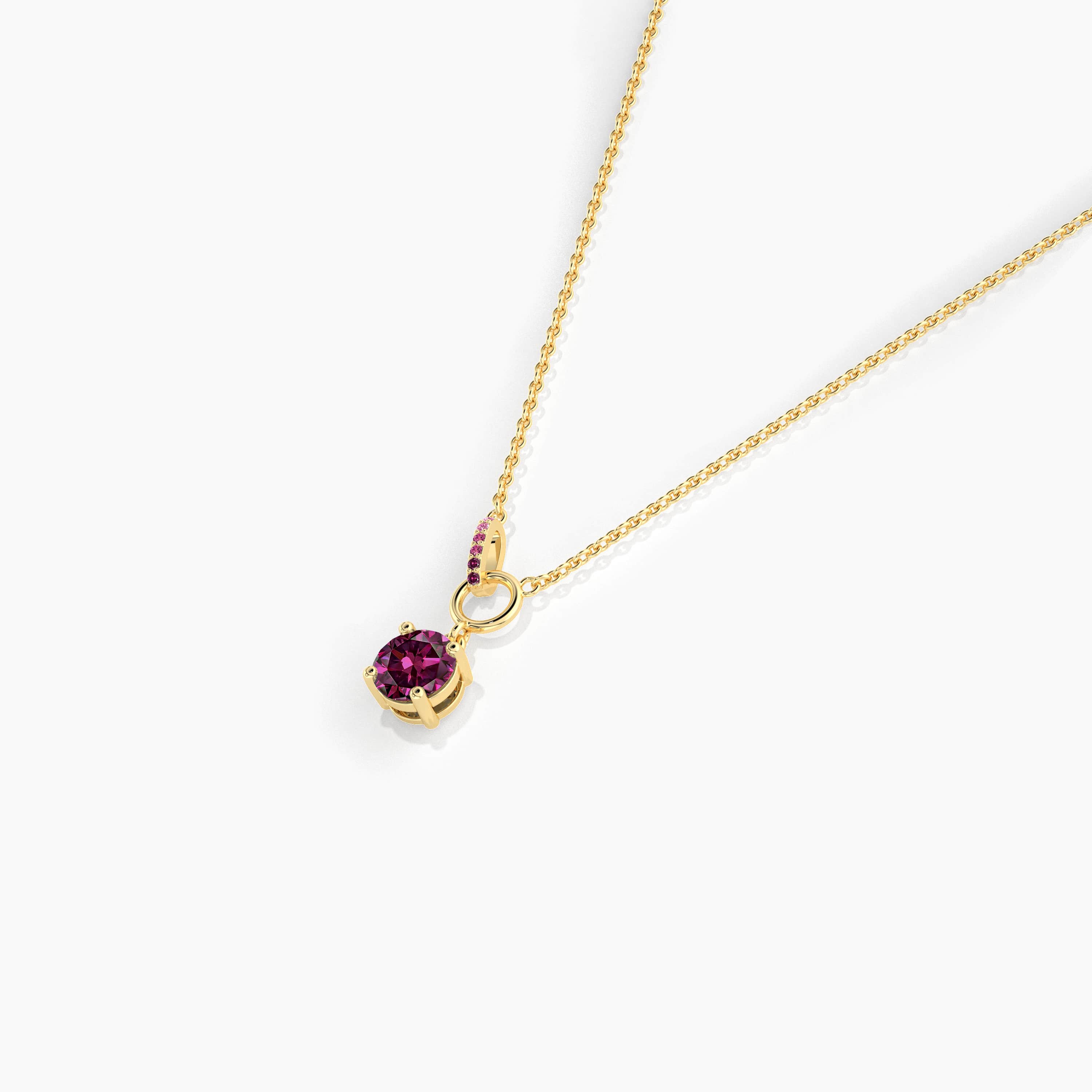 14k gold interlocking circle necklace​