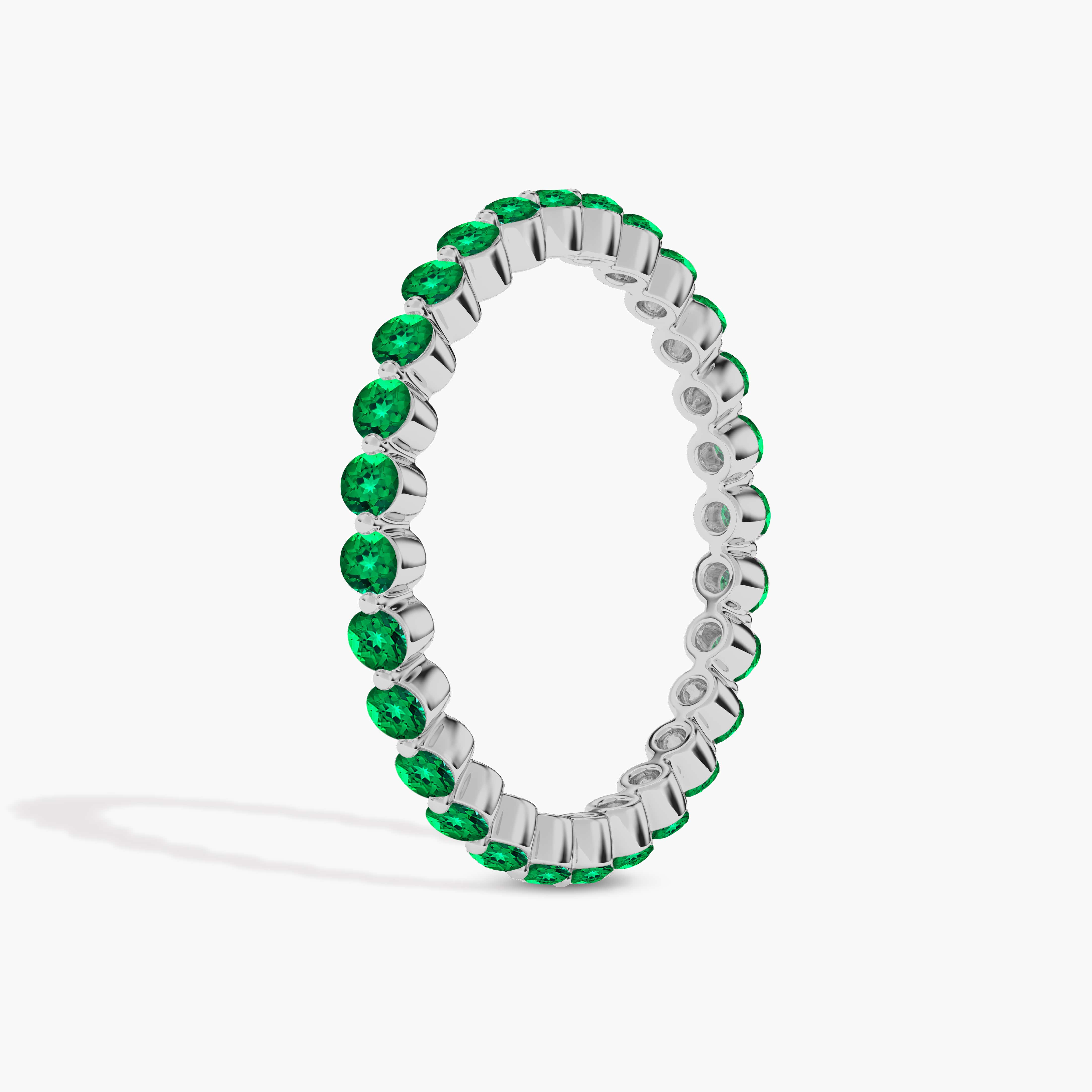 Emerald Gemstone Wedding Band​ Her 
