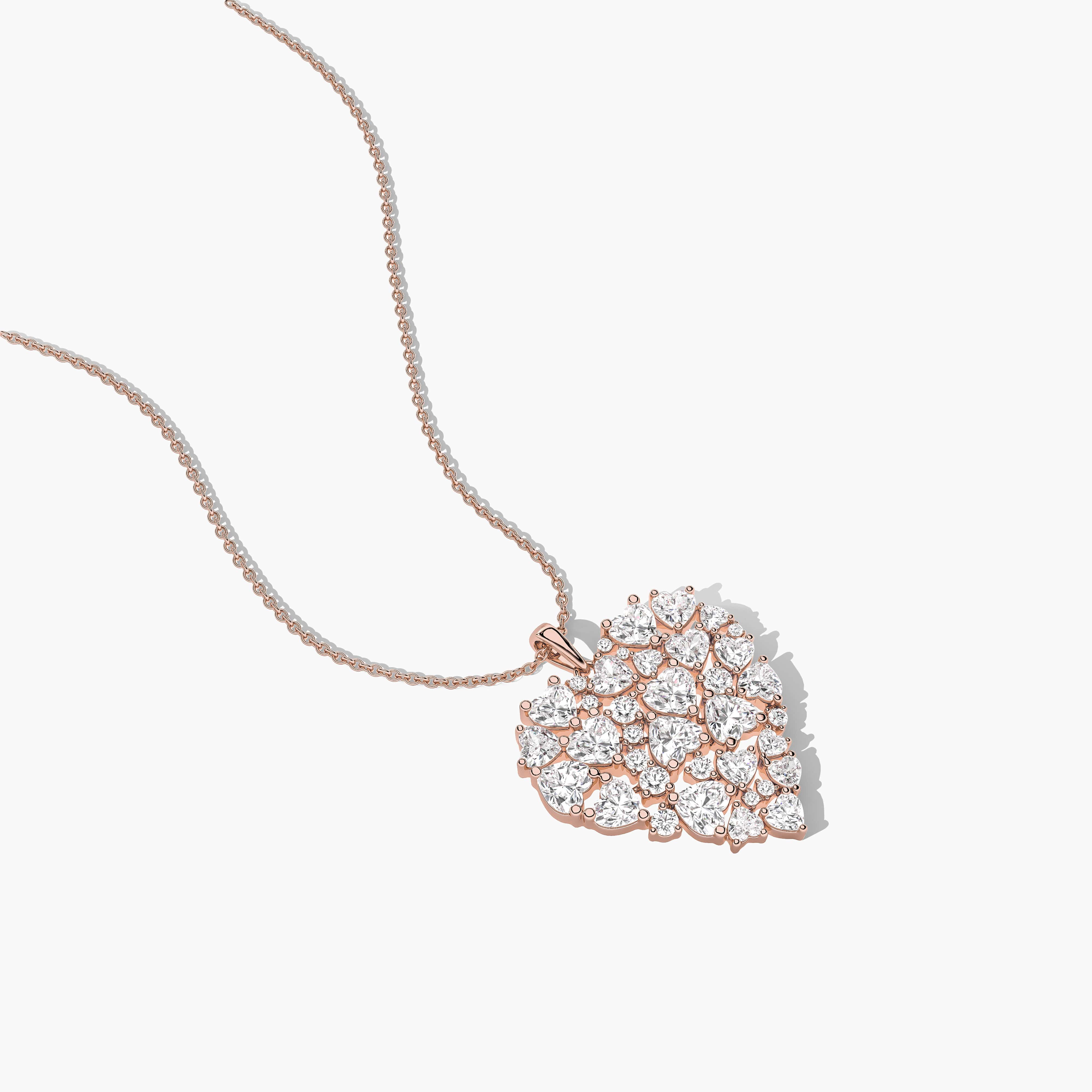 pave pendant diamond necklace​