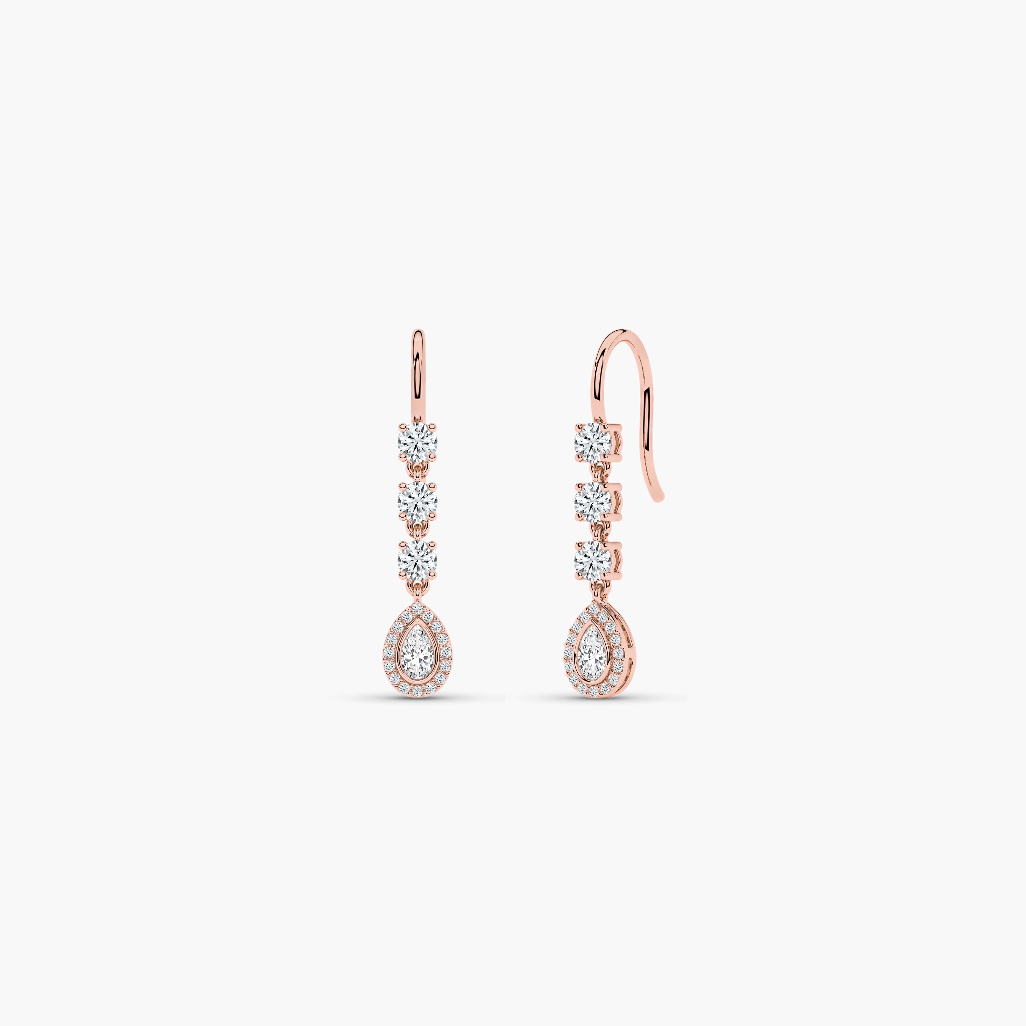 diamond drop earrings