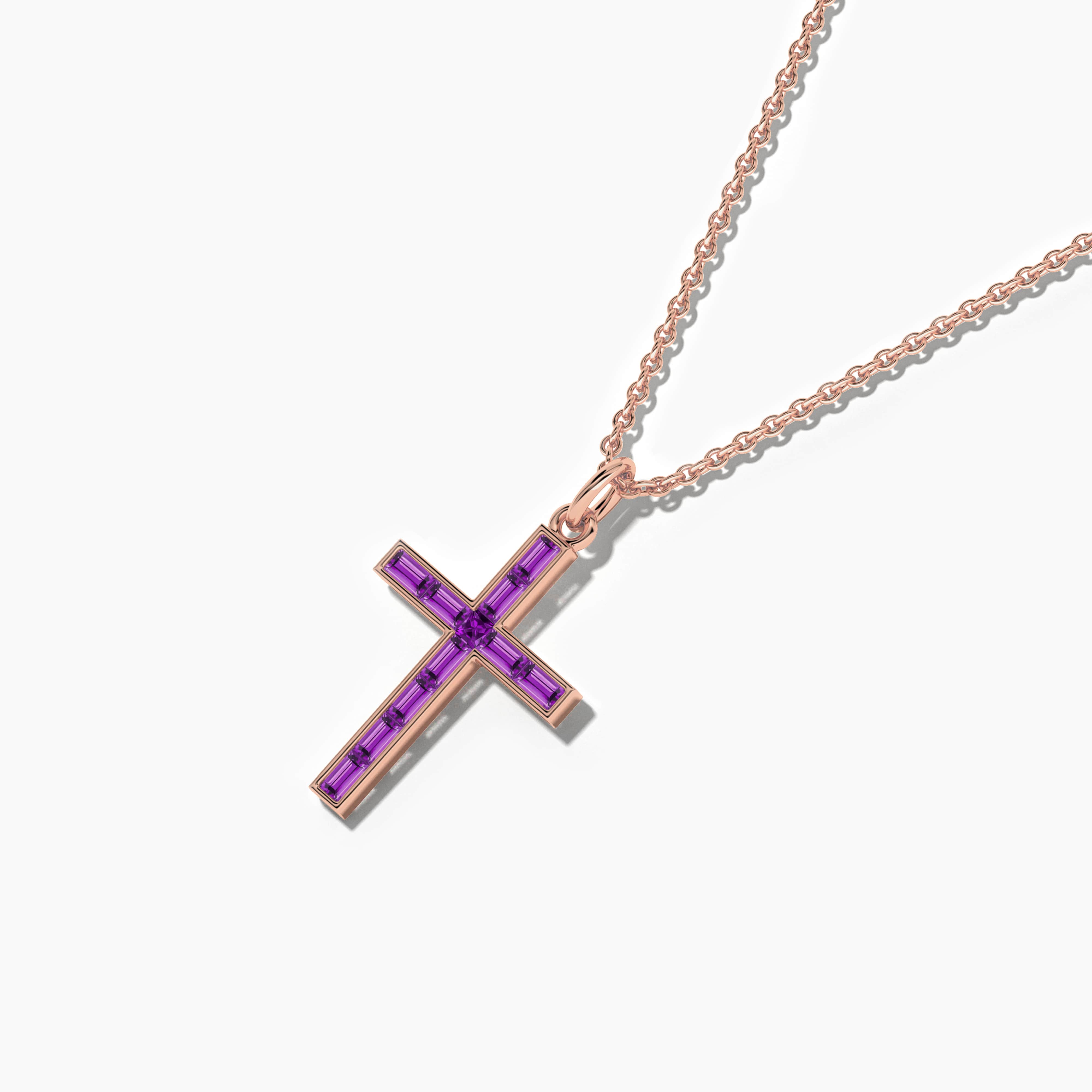 gold necklace with cross pendant women's