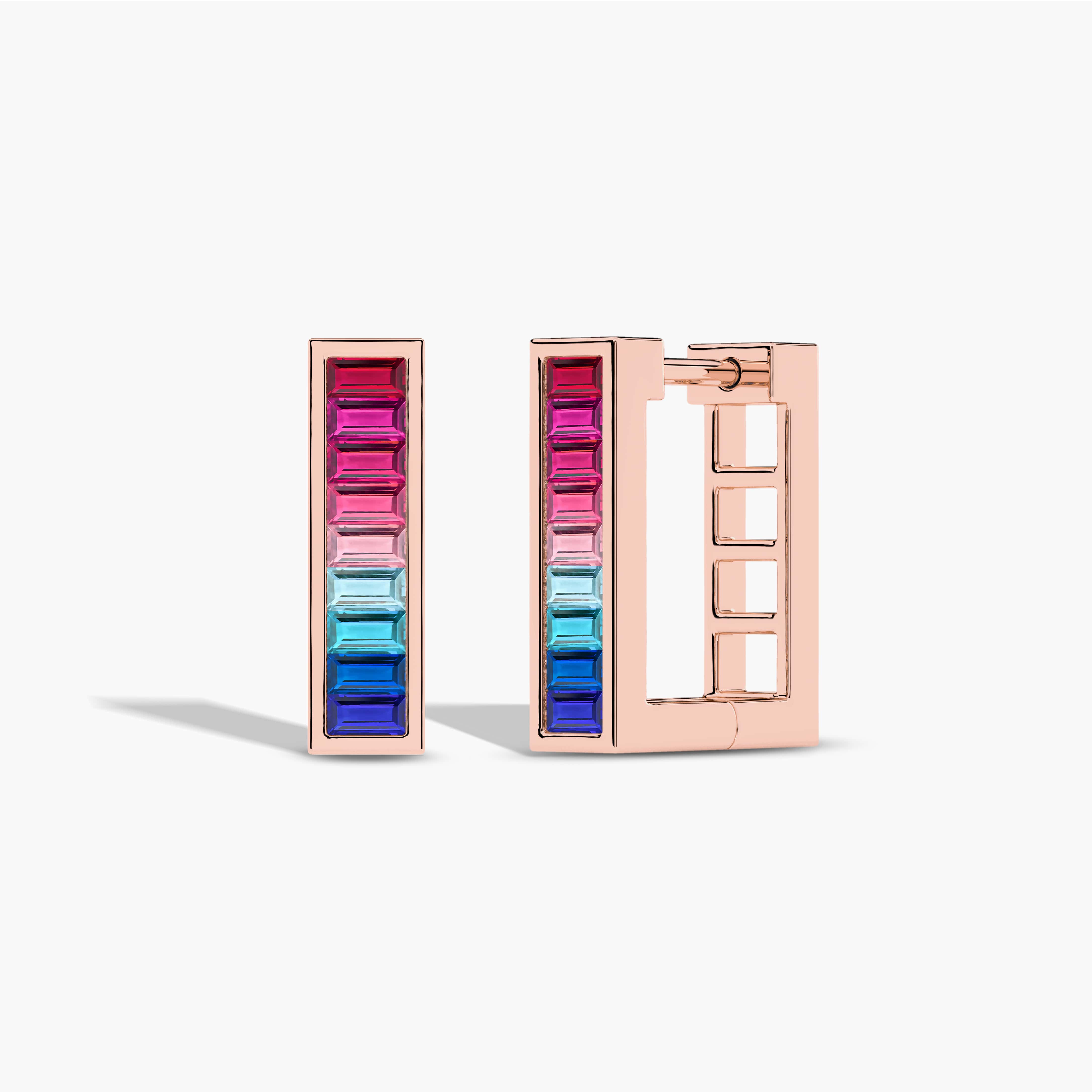 hoop earrings stones​