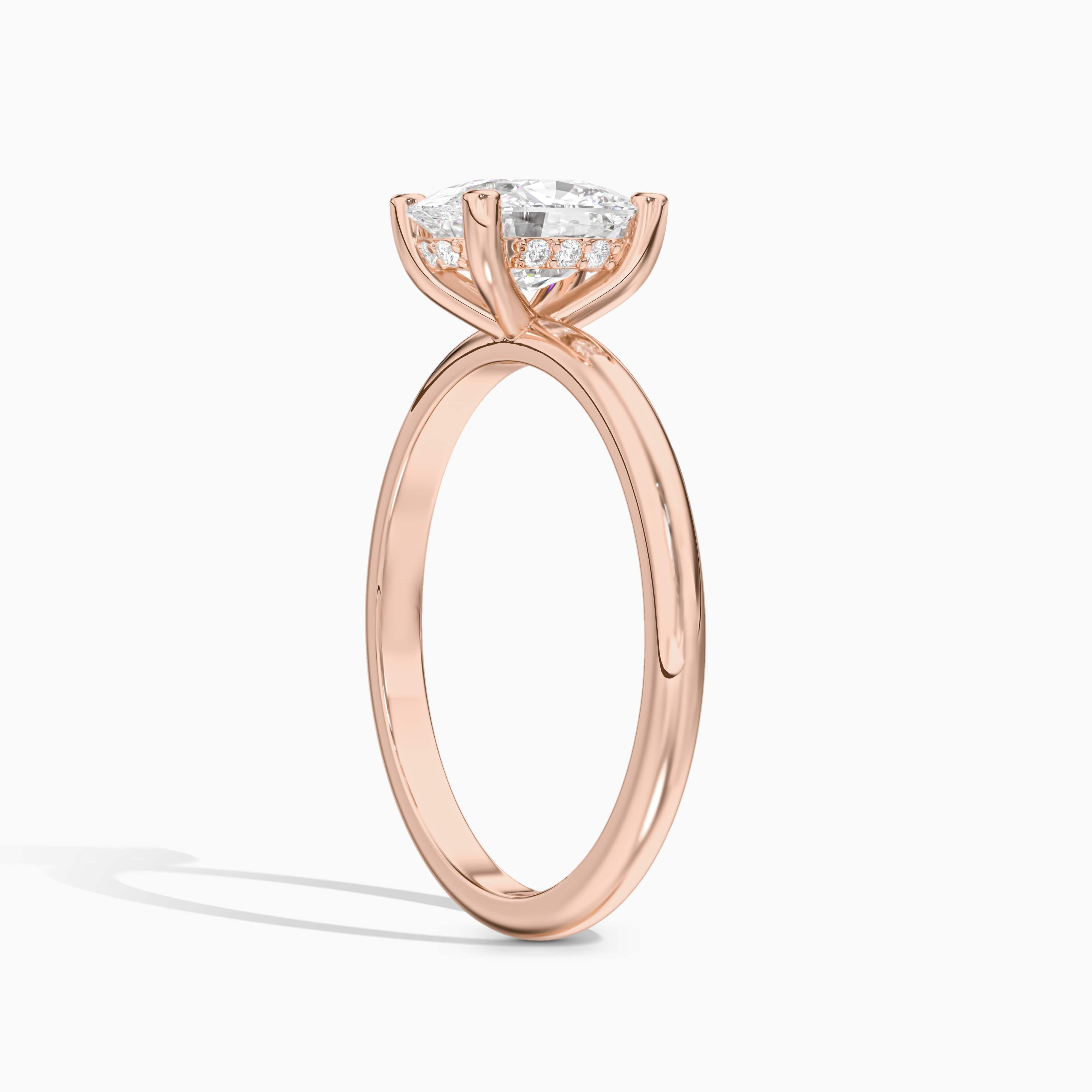 elongated cushion engagement ring for women