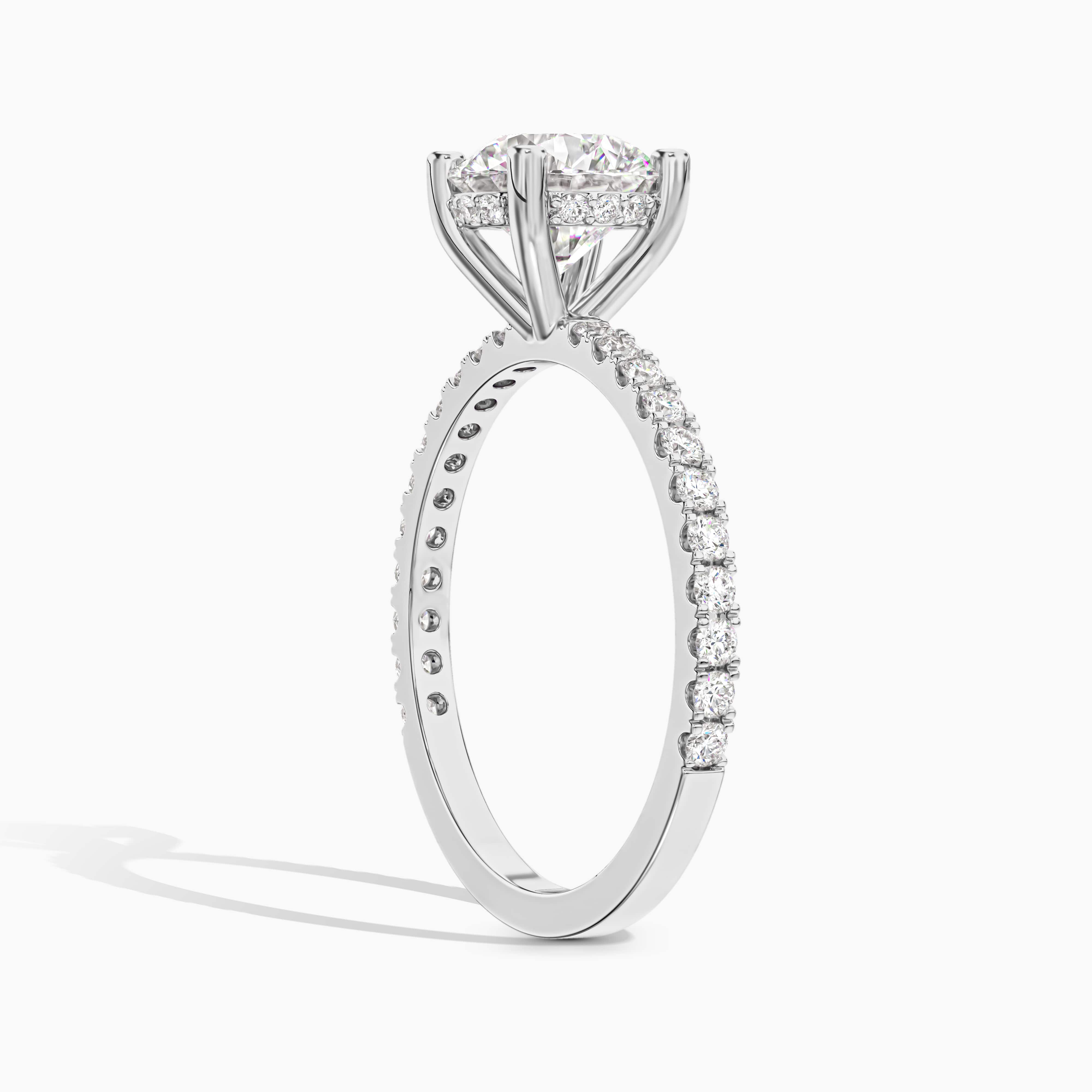  Diamond Engagement Ring In Round Shape