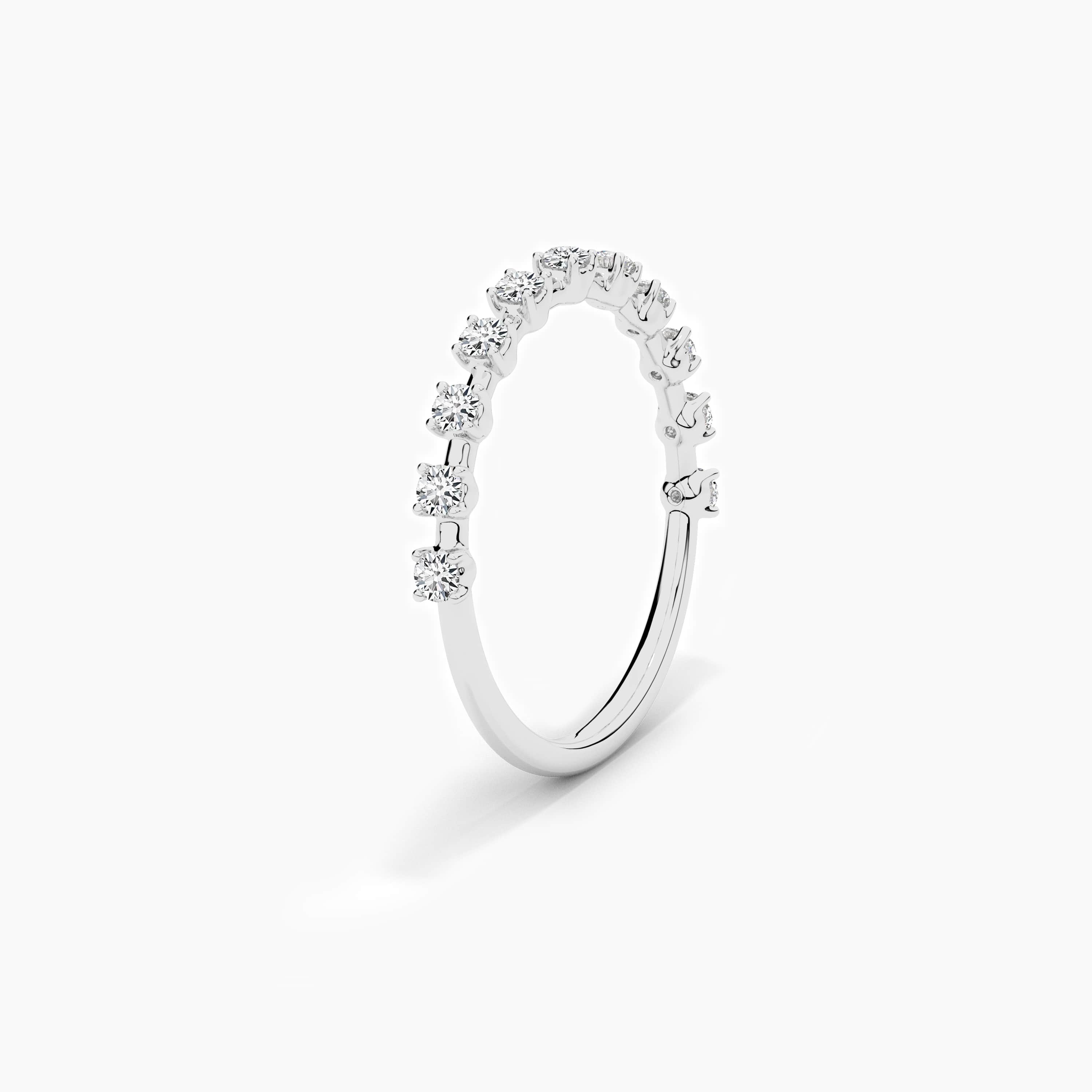 white gold eternity band for woman