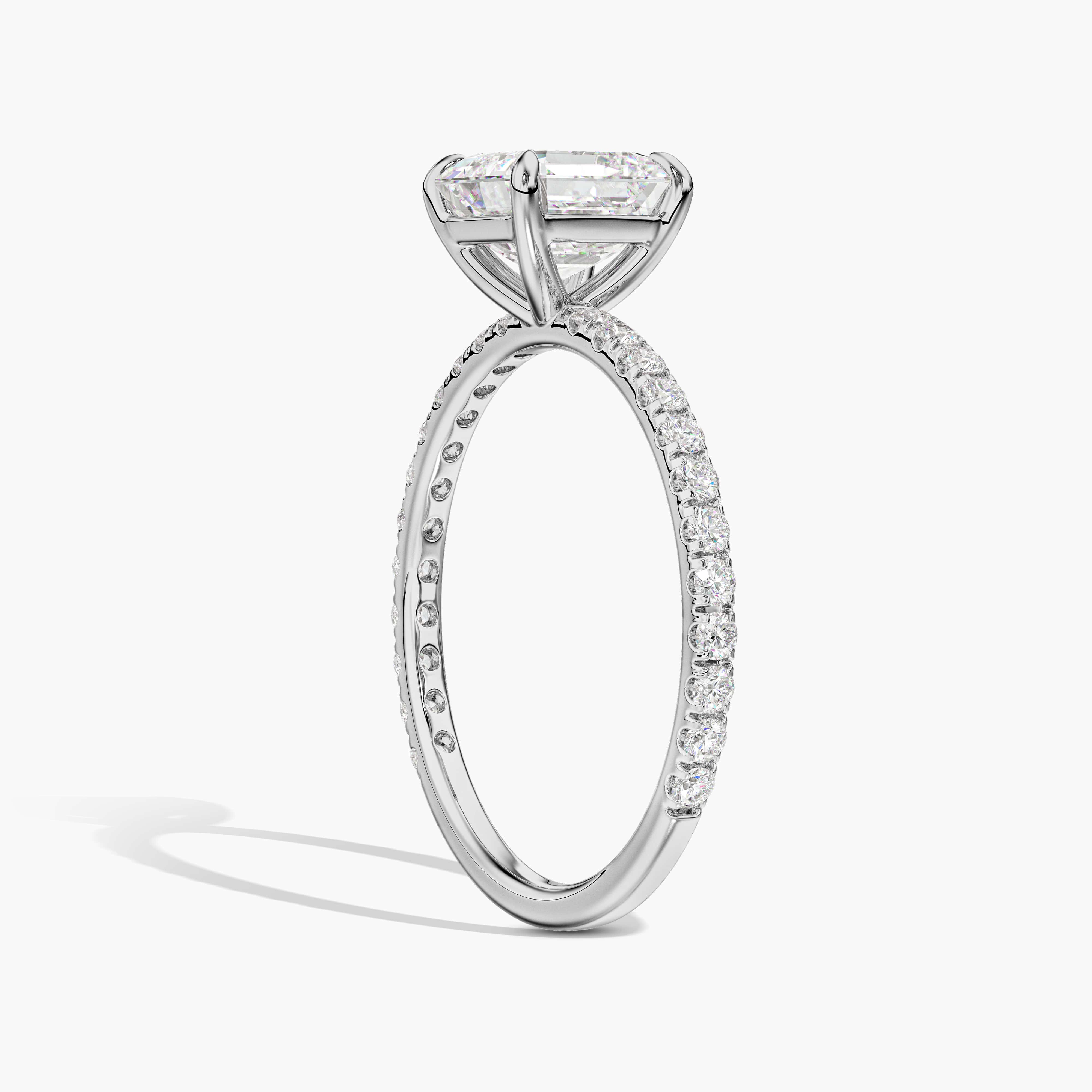 Antique Asscher Engagement Ring for her