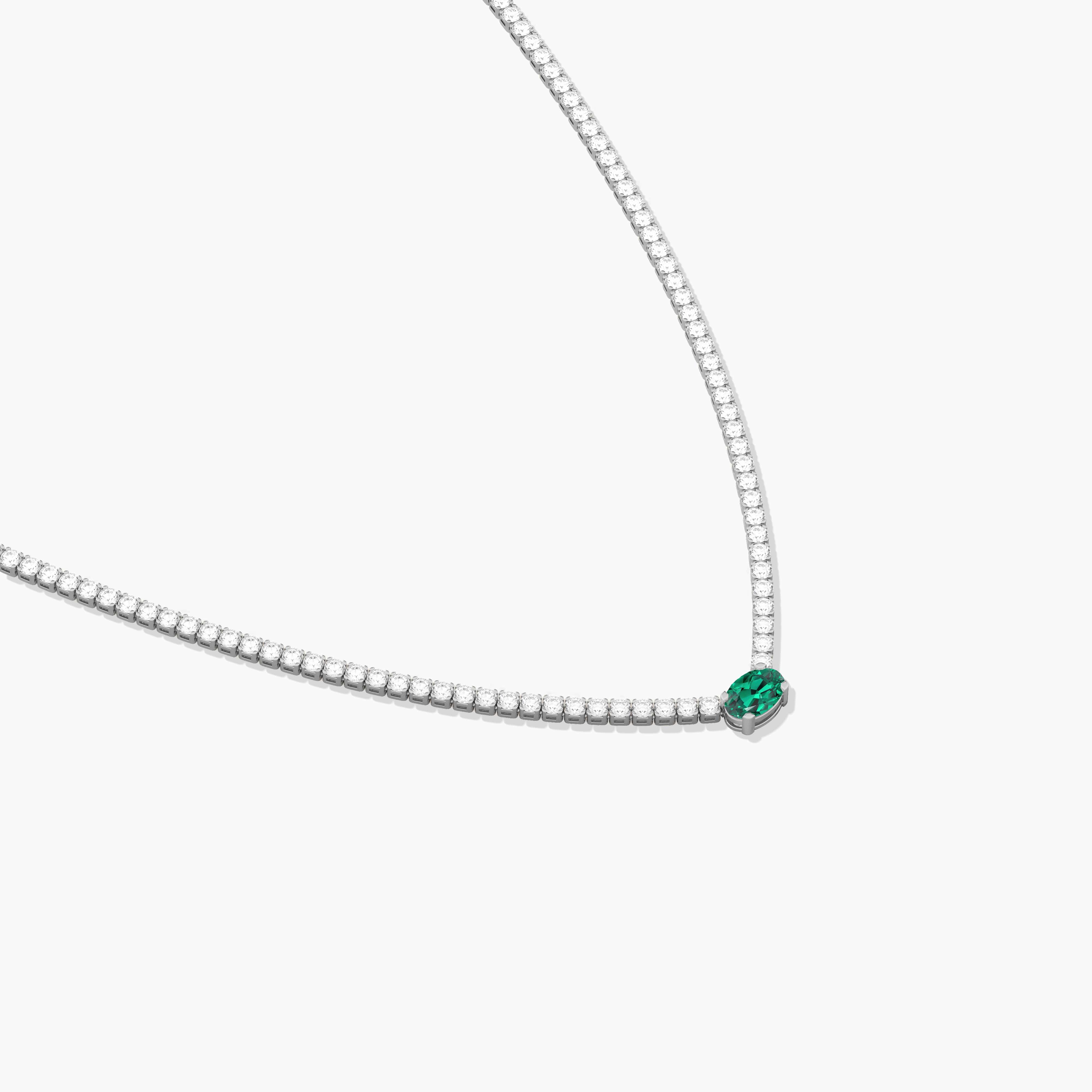 gemstone diamond necklace