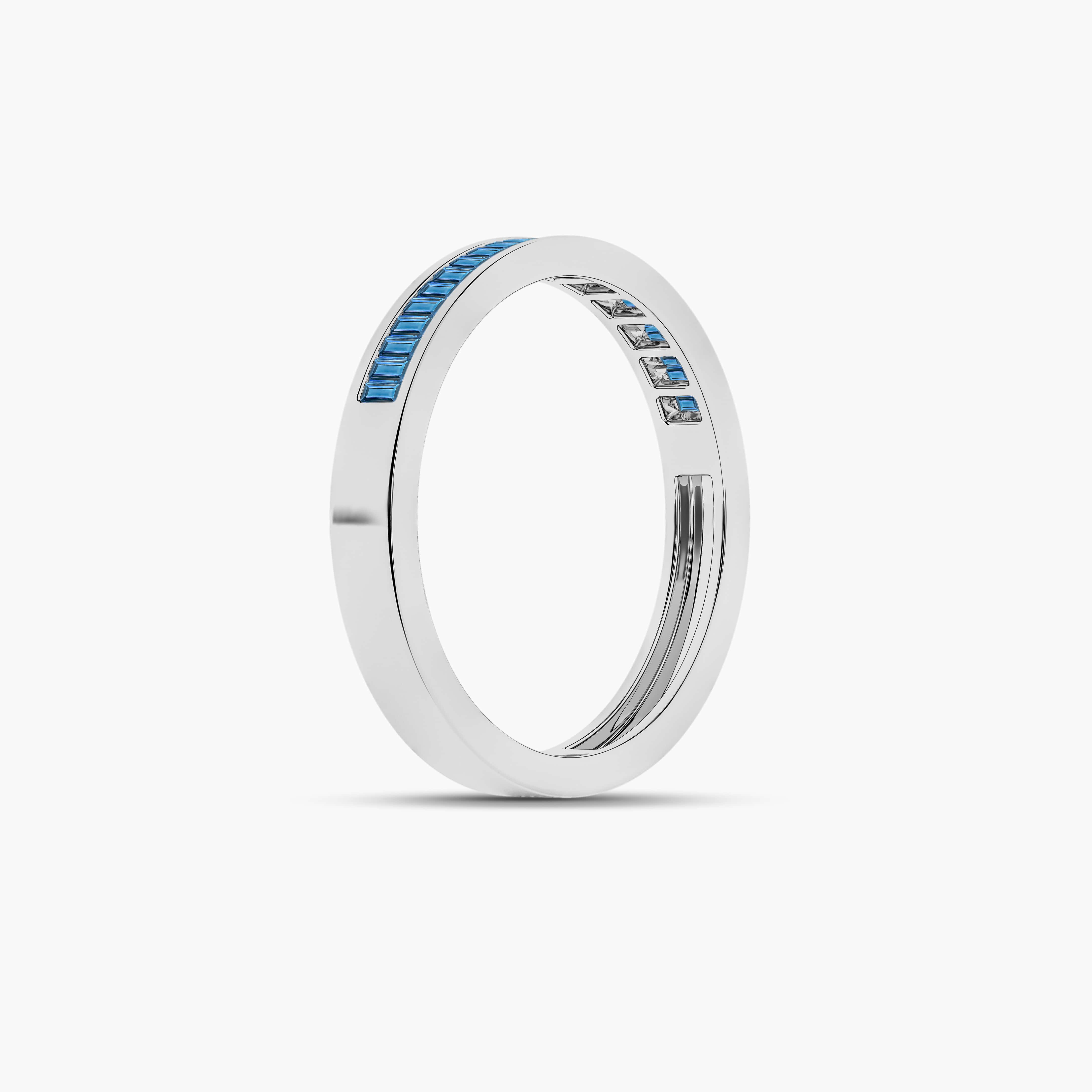 ladies baguette wedding bands​