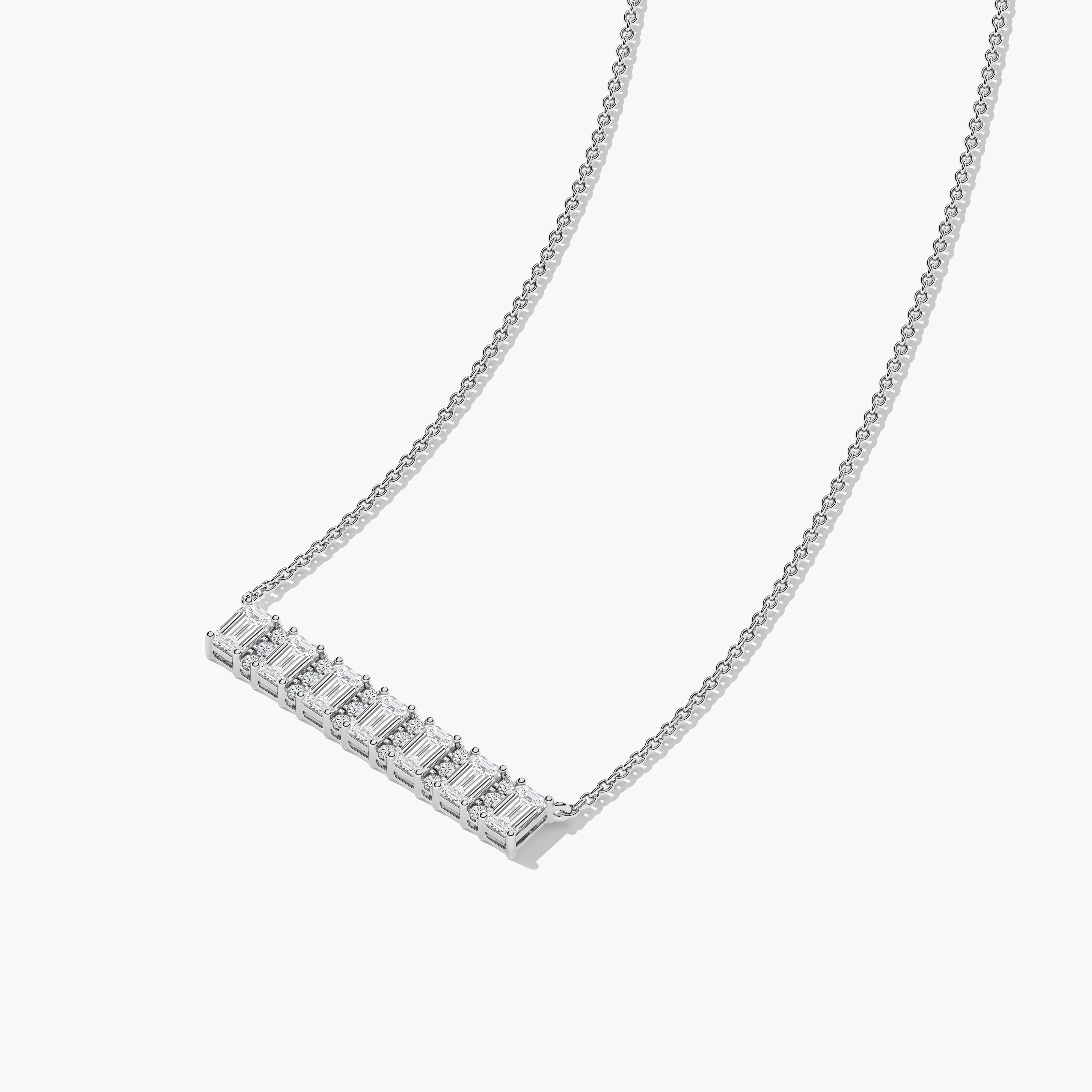 diamond bar pendant