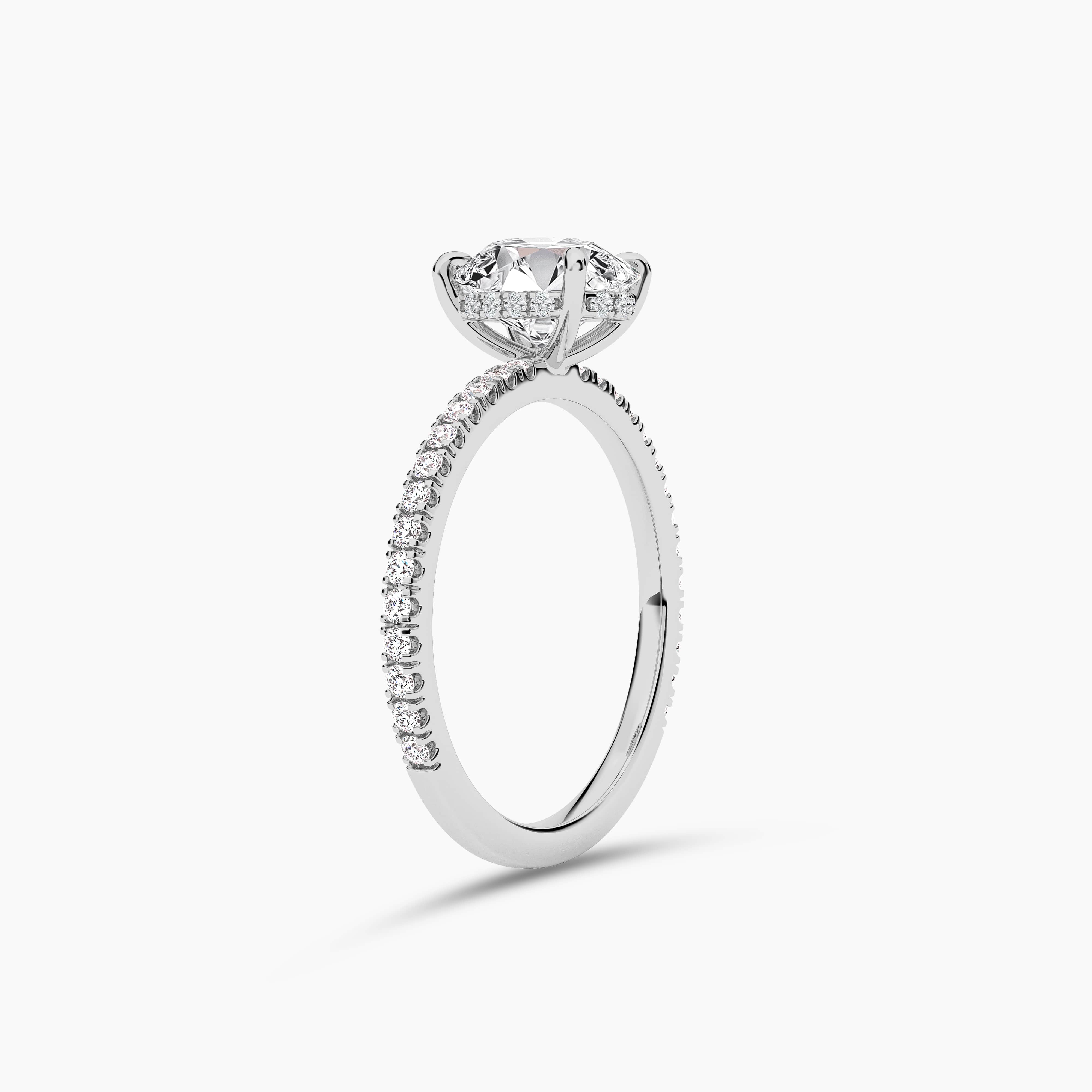 white gold diamond engagement rings