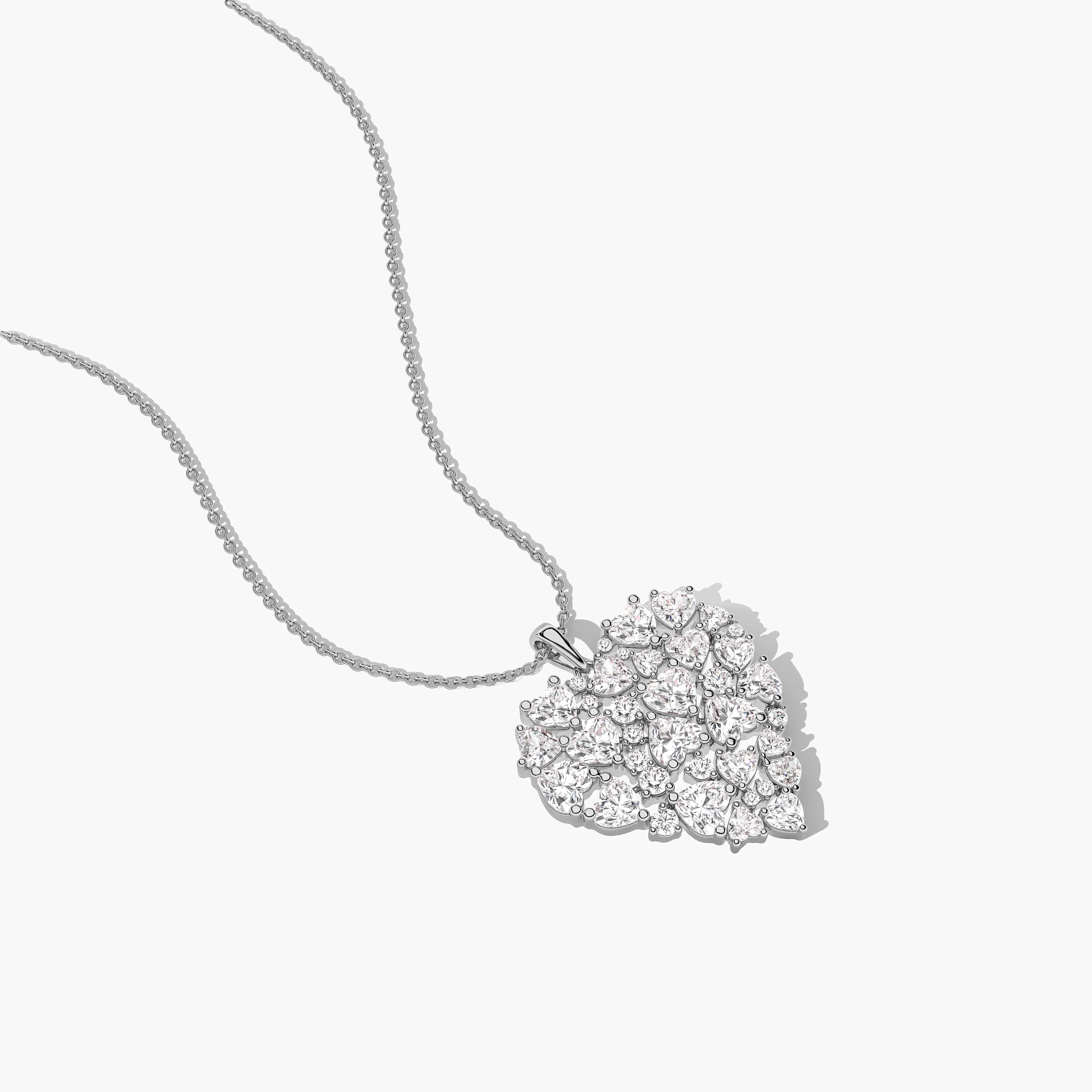 diamond pave pendant necklace​