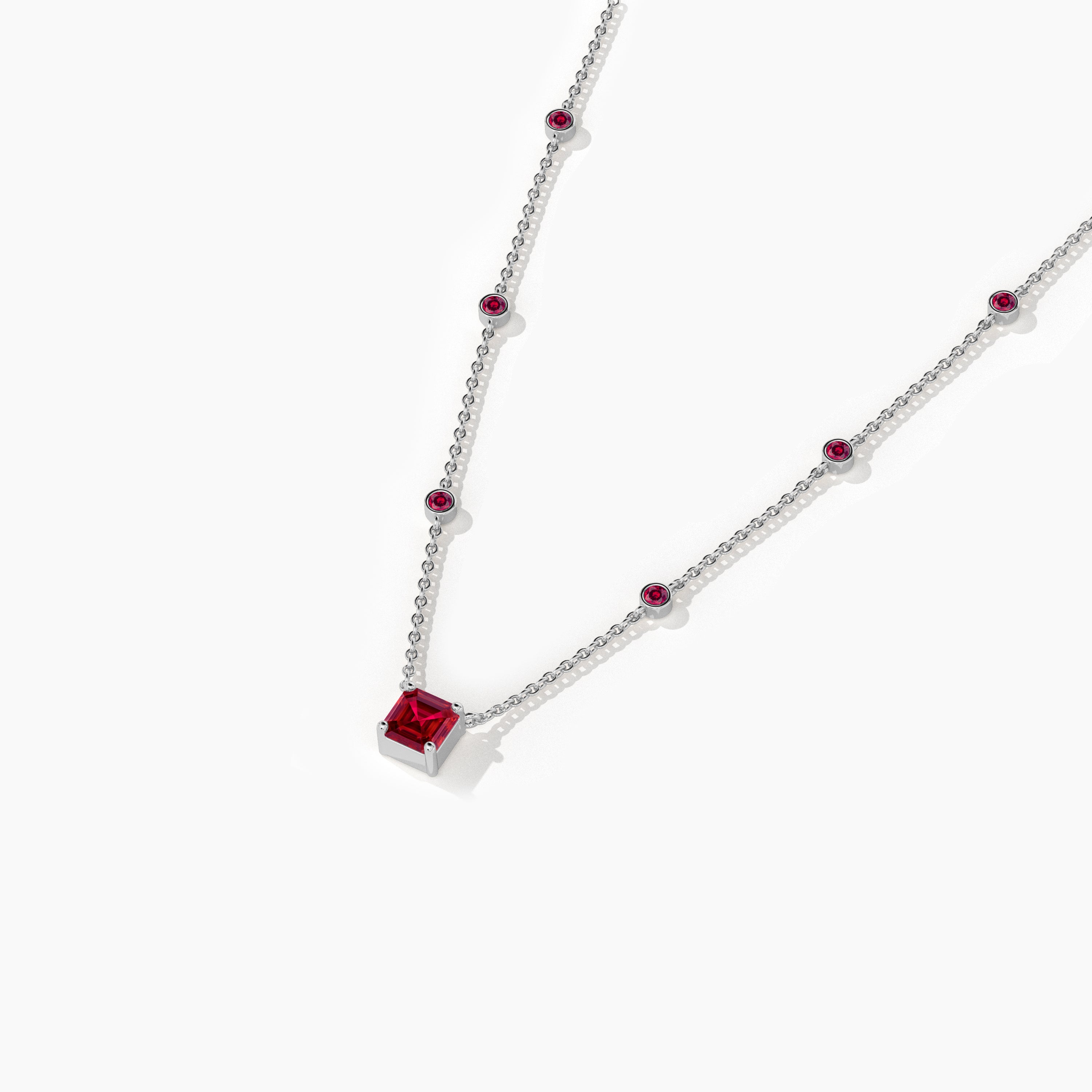 ruby solitaire necklace