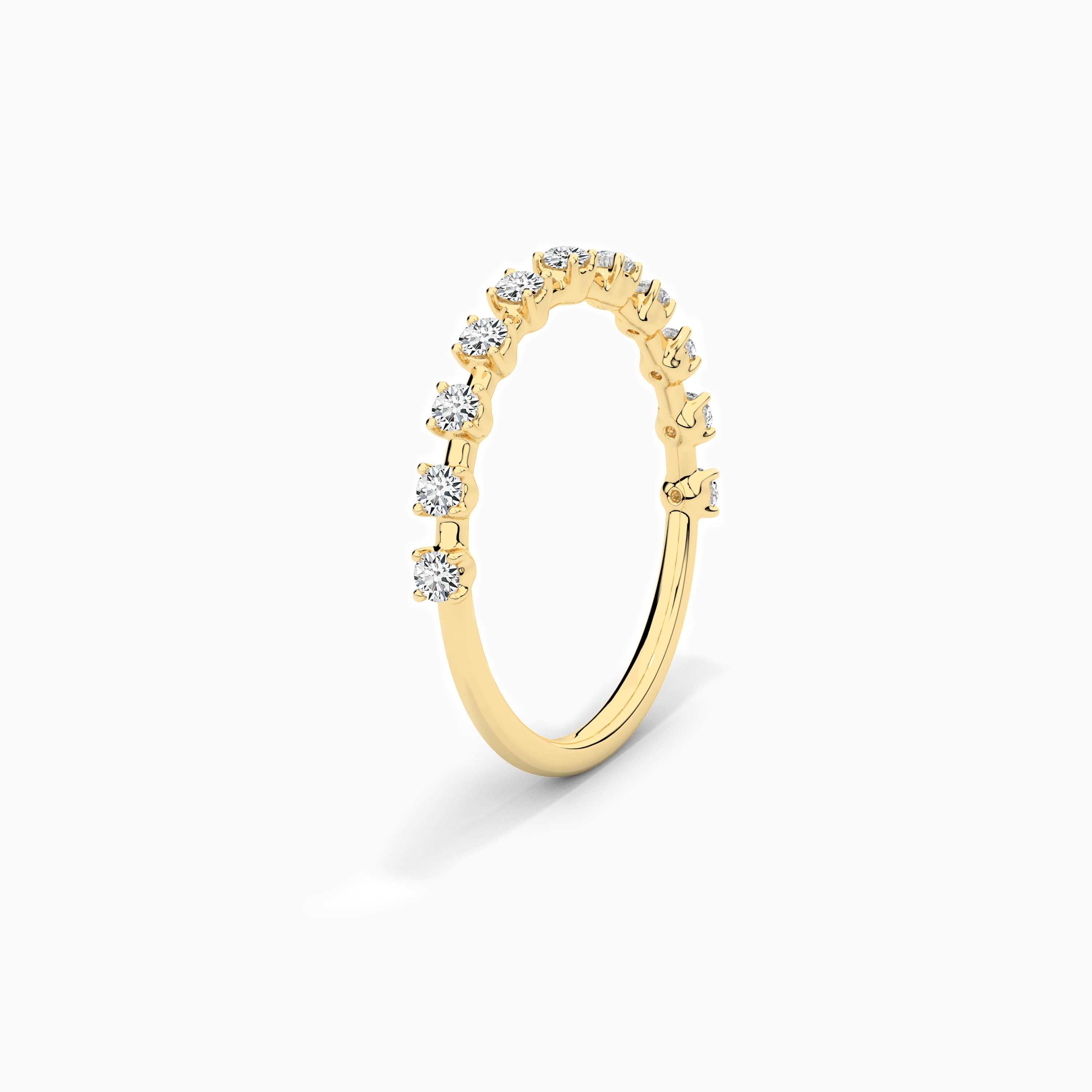 yellow gold eternity band 