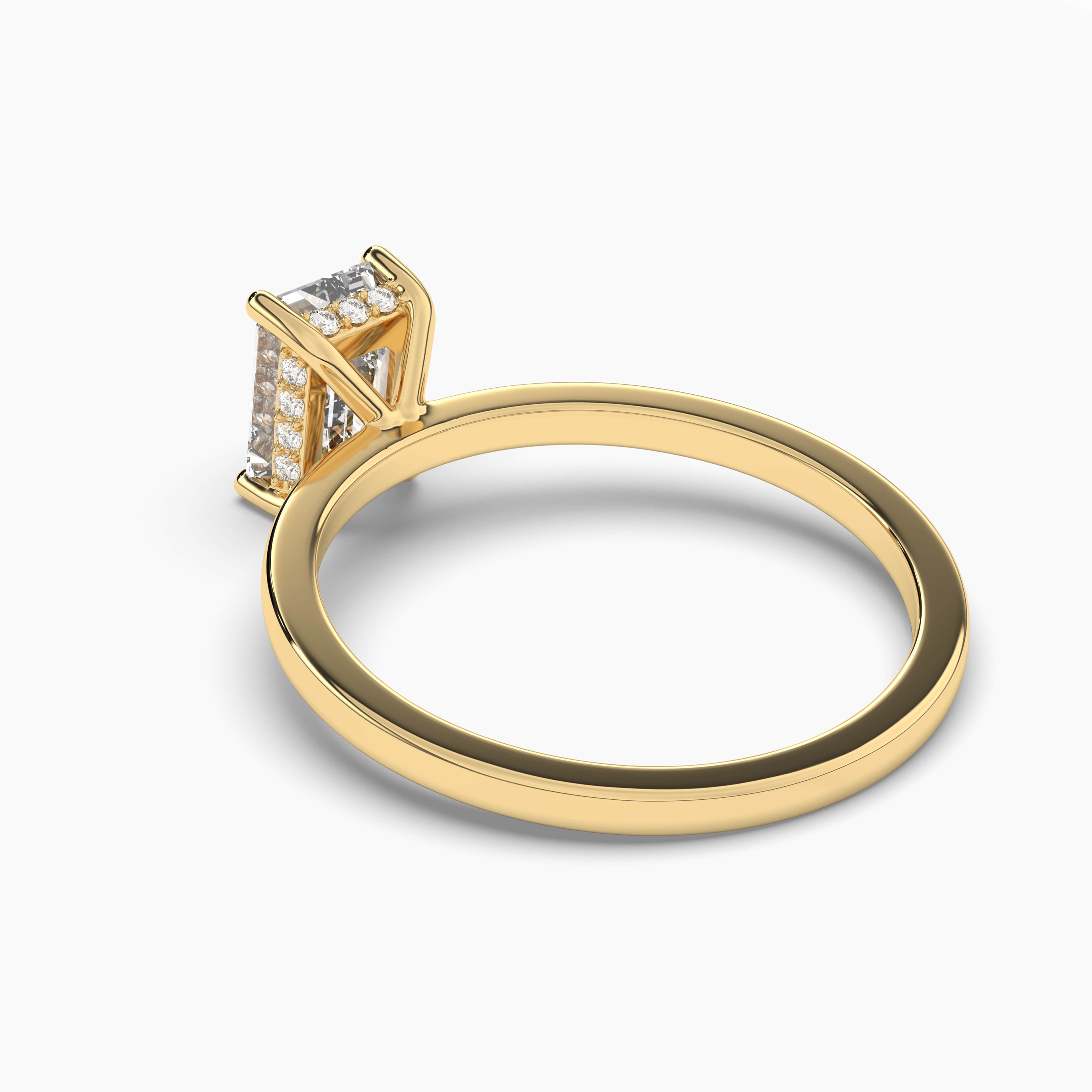 3 ct emerald cut engagement rings