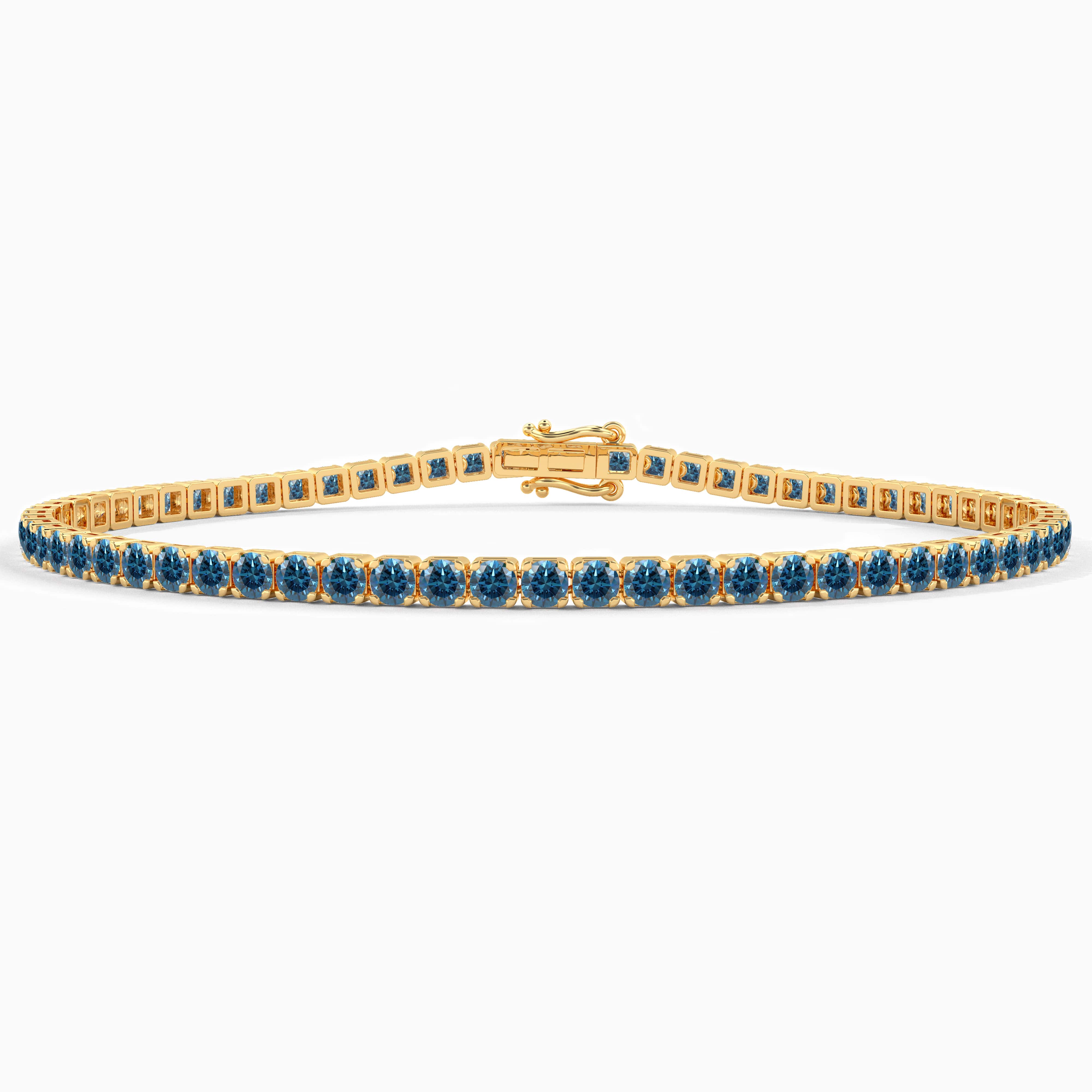 sapphire and diamond tennis bracelet