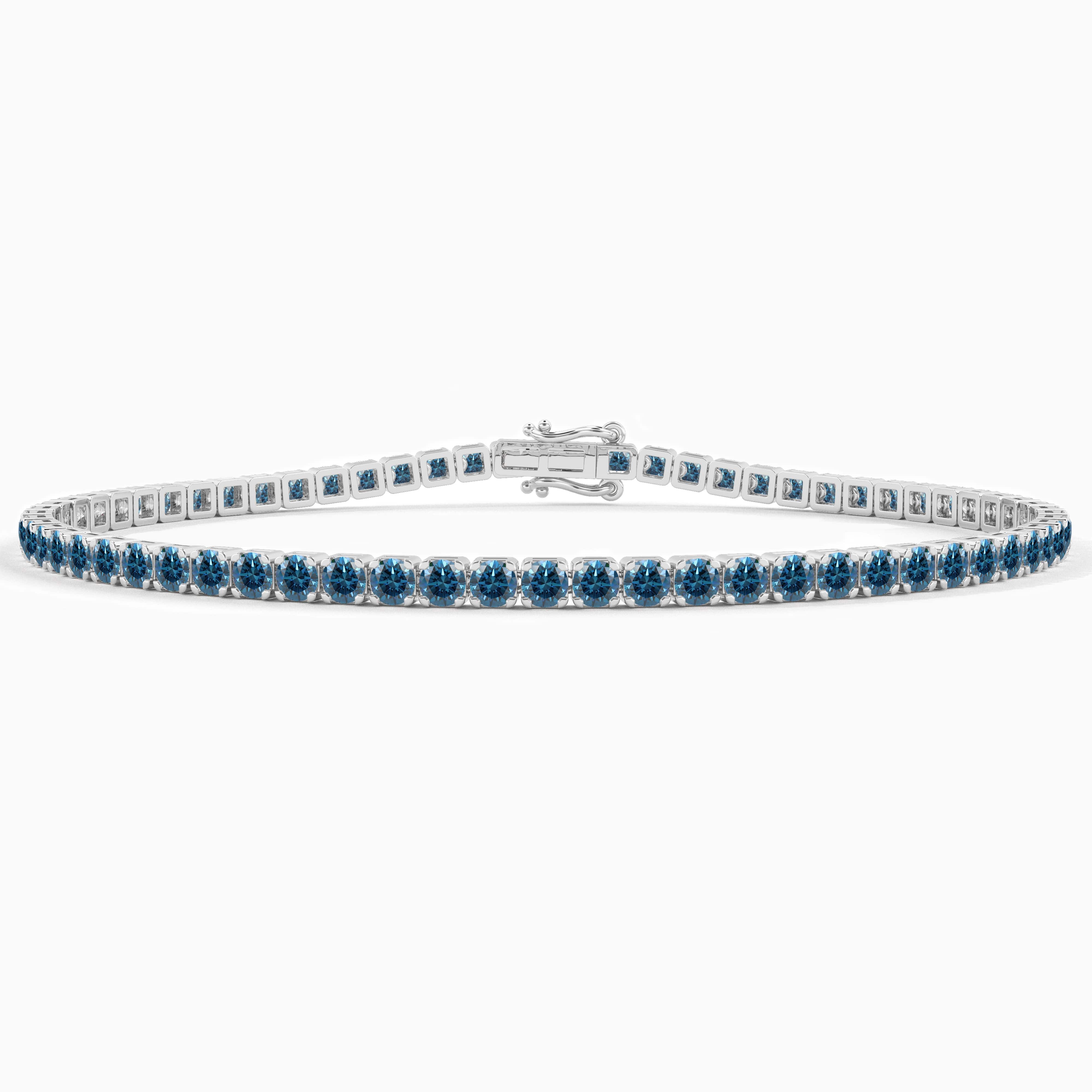 sapphire and diamond tennis bracelet