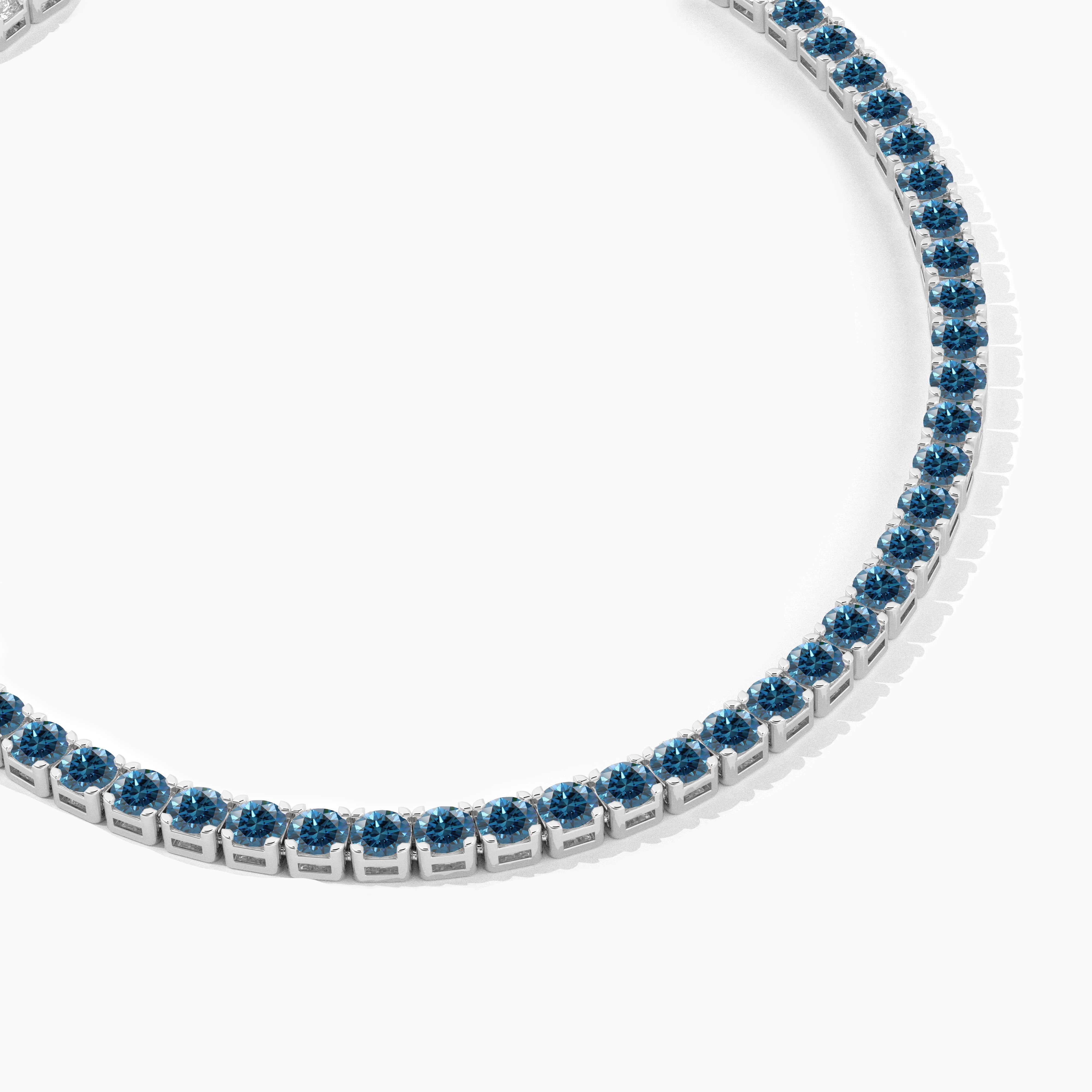 tennis bracelet with sapphires