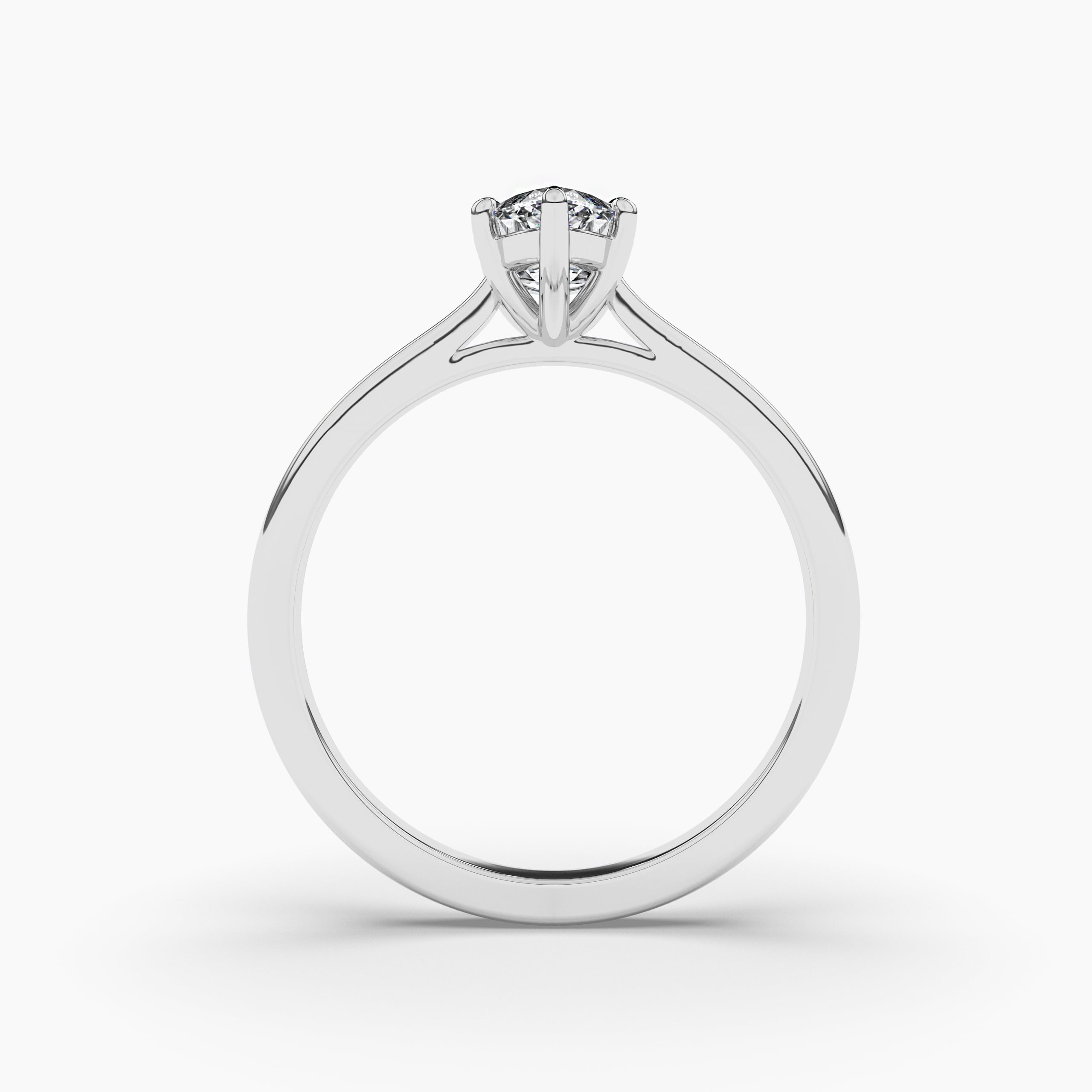 Marquise Diamond Solitaire Engagement Ring White Gold