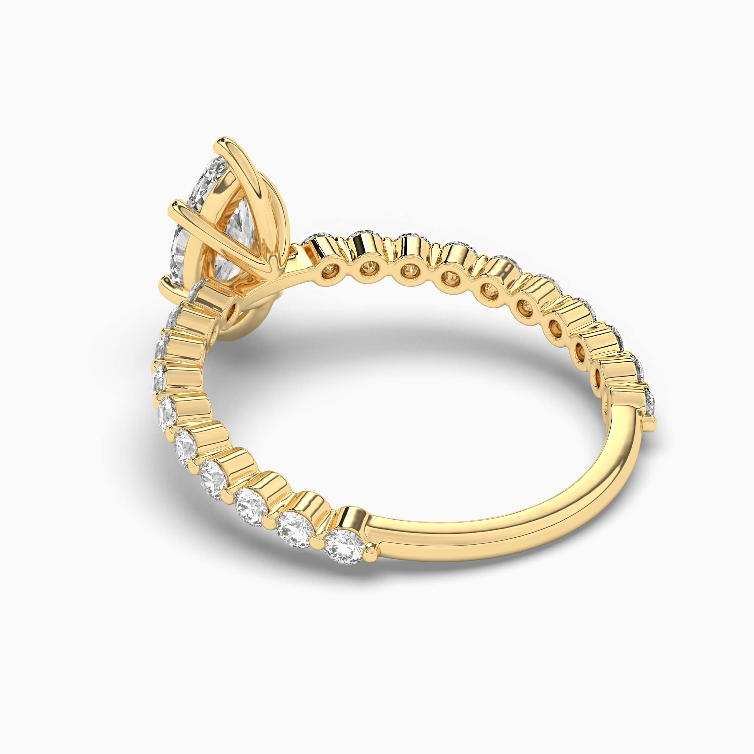Marquise Cut Natural Diamond Diamond Engagement Ring