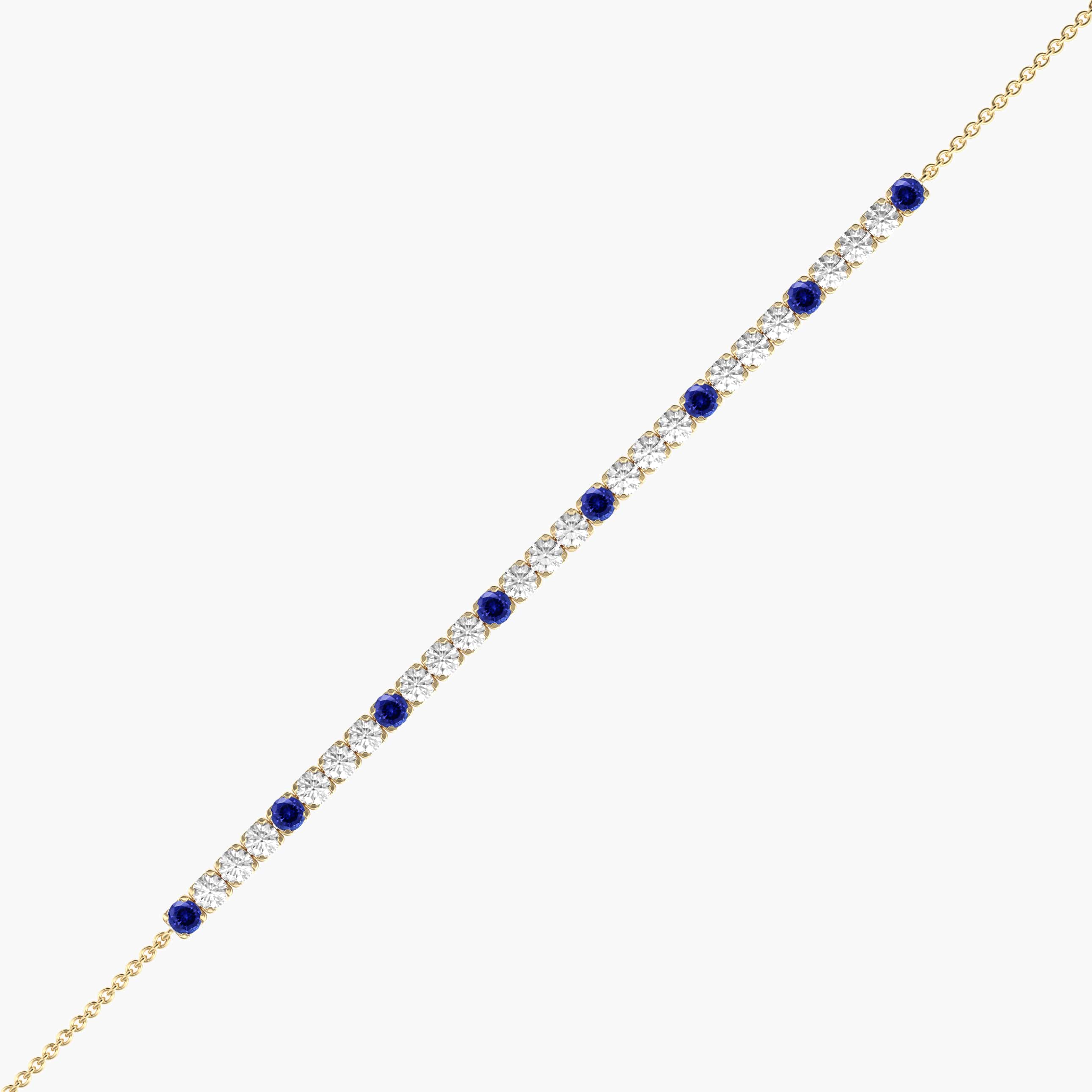 unique blue sapphire diamond bracelet