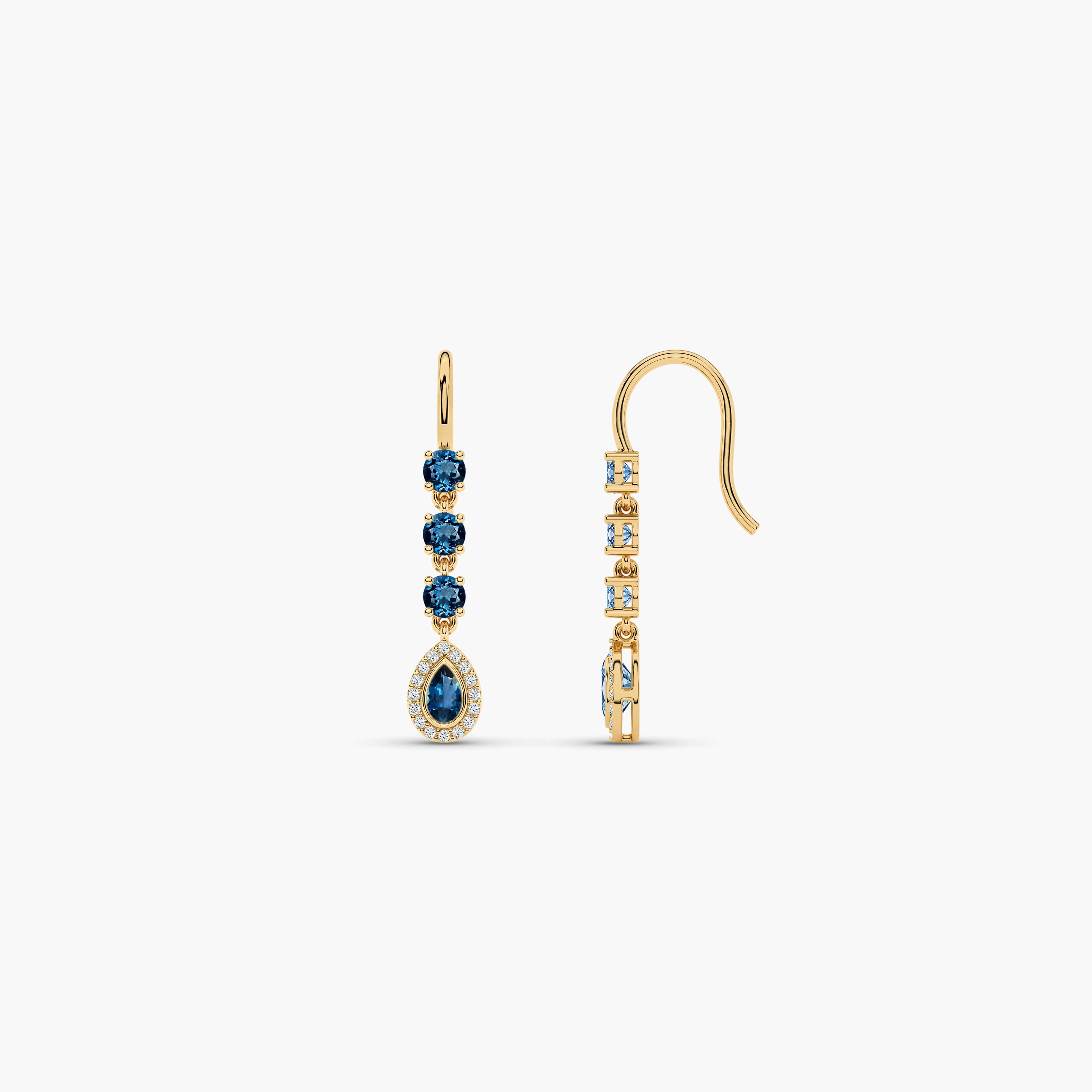 sapphire earring​