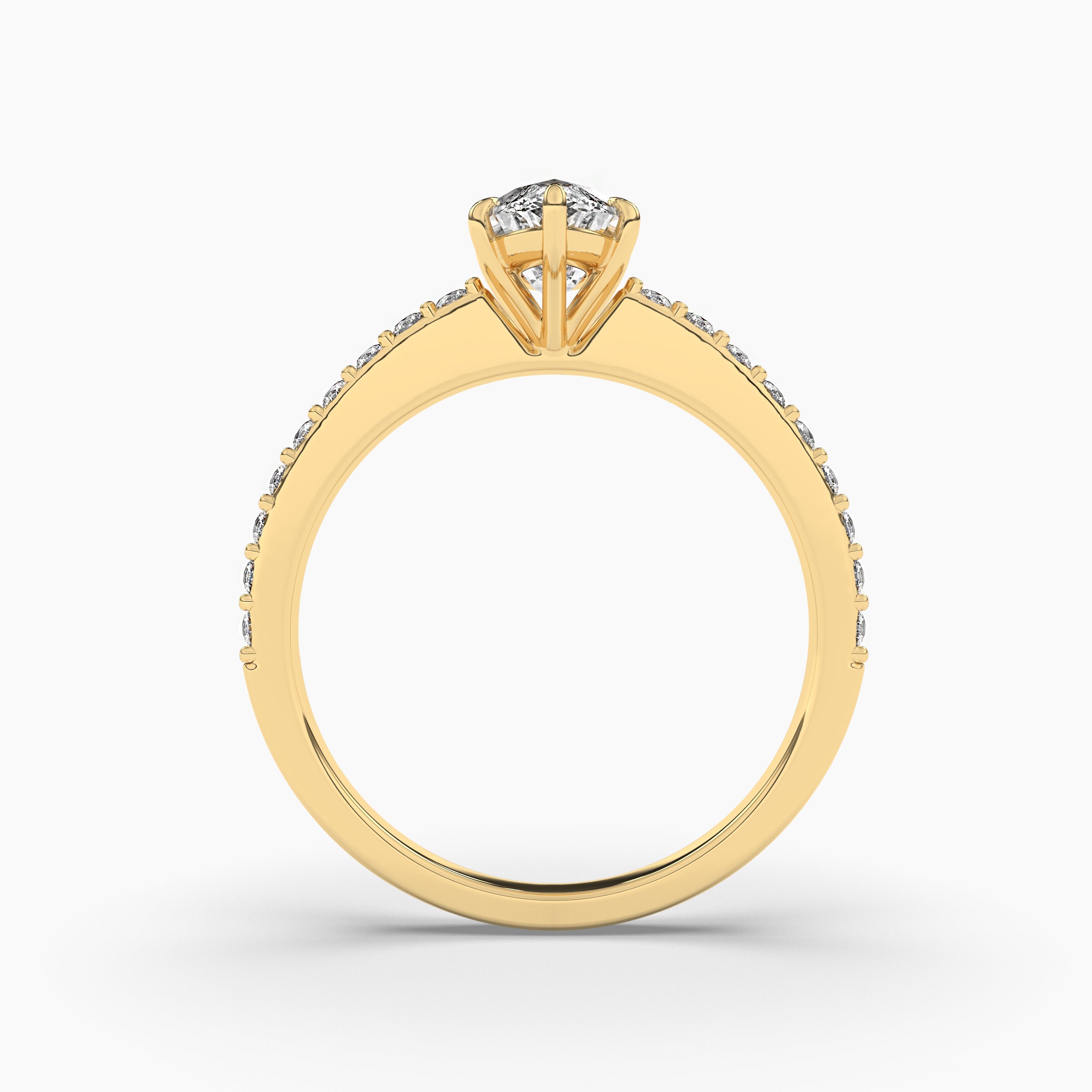 marquise engagement ring yellow gold