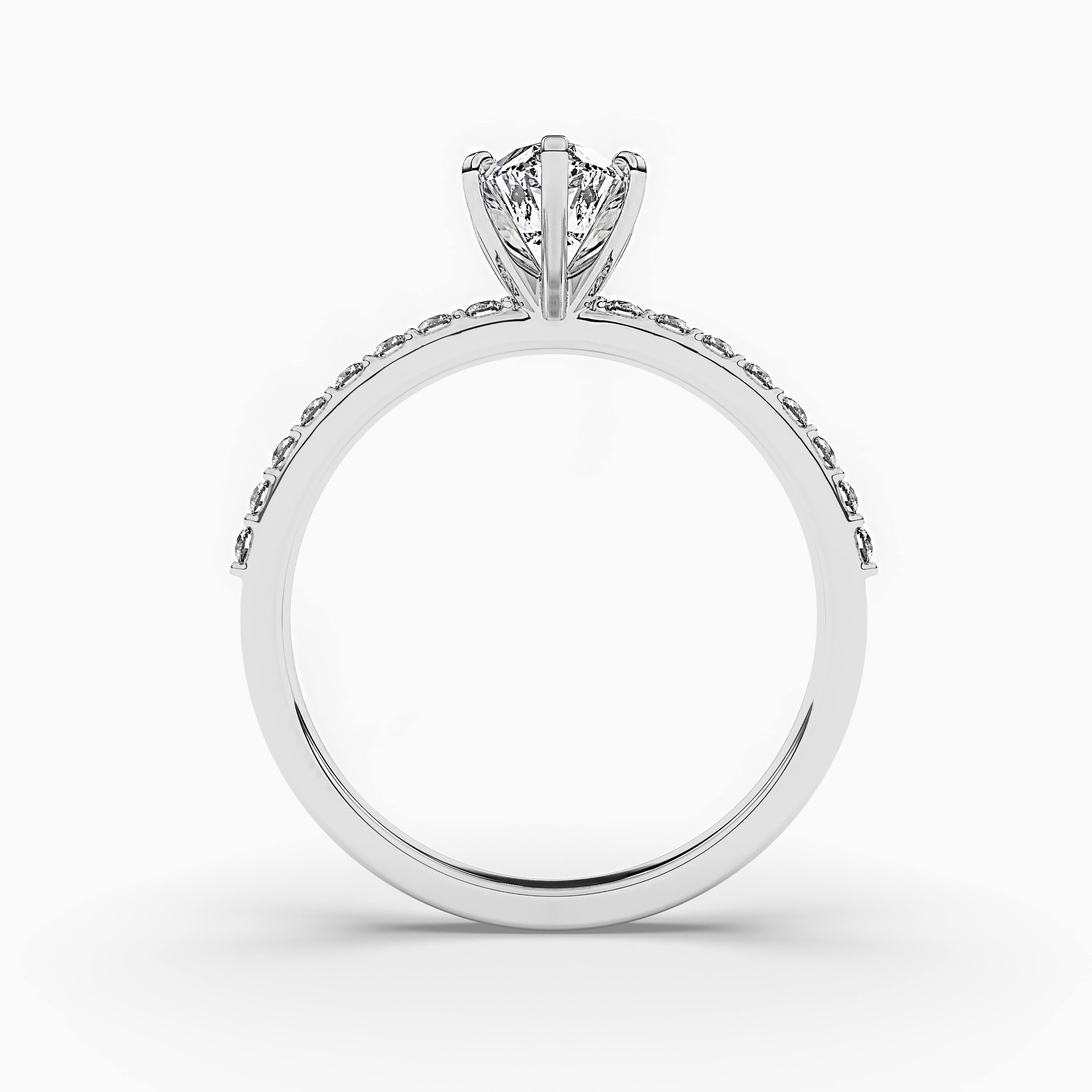 MARQUISE DIAMOND ENGAGEMENT RING WHITE GOLD