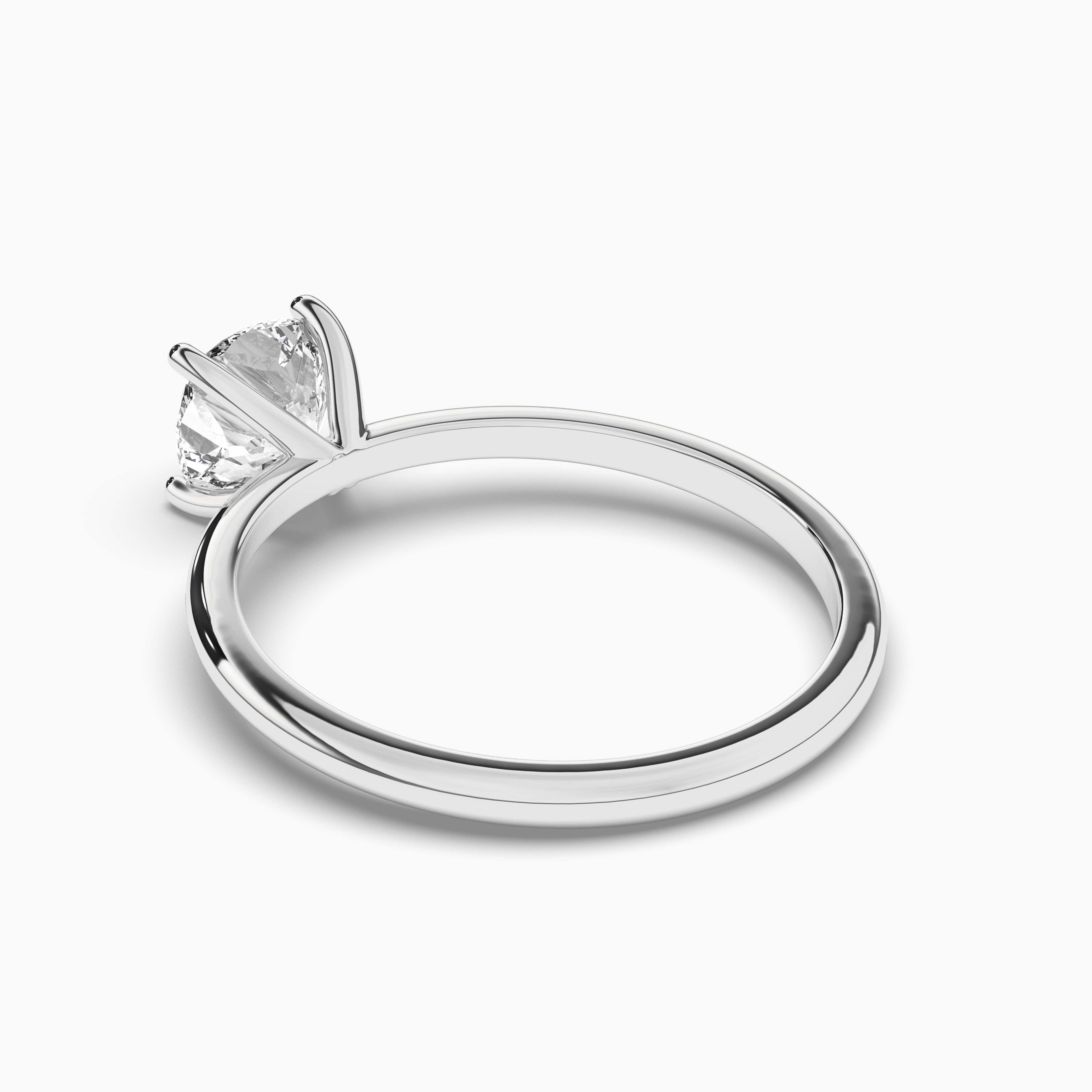 Solitaire Engagement Ring With Elongated Cushion Cut