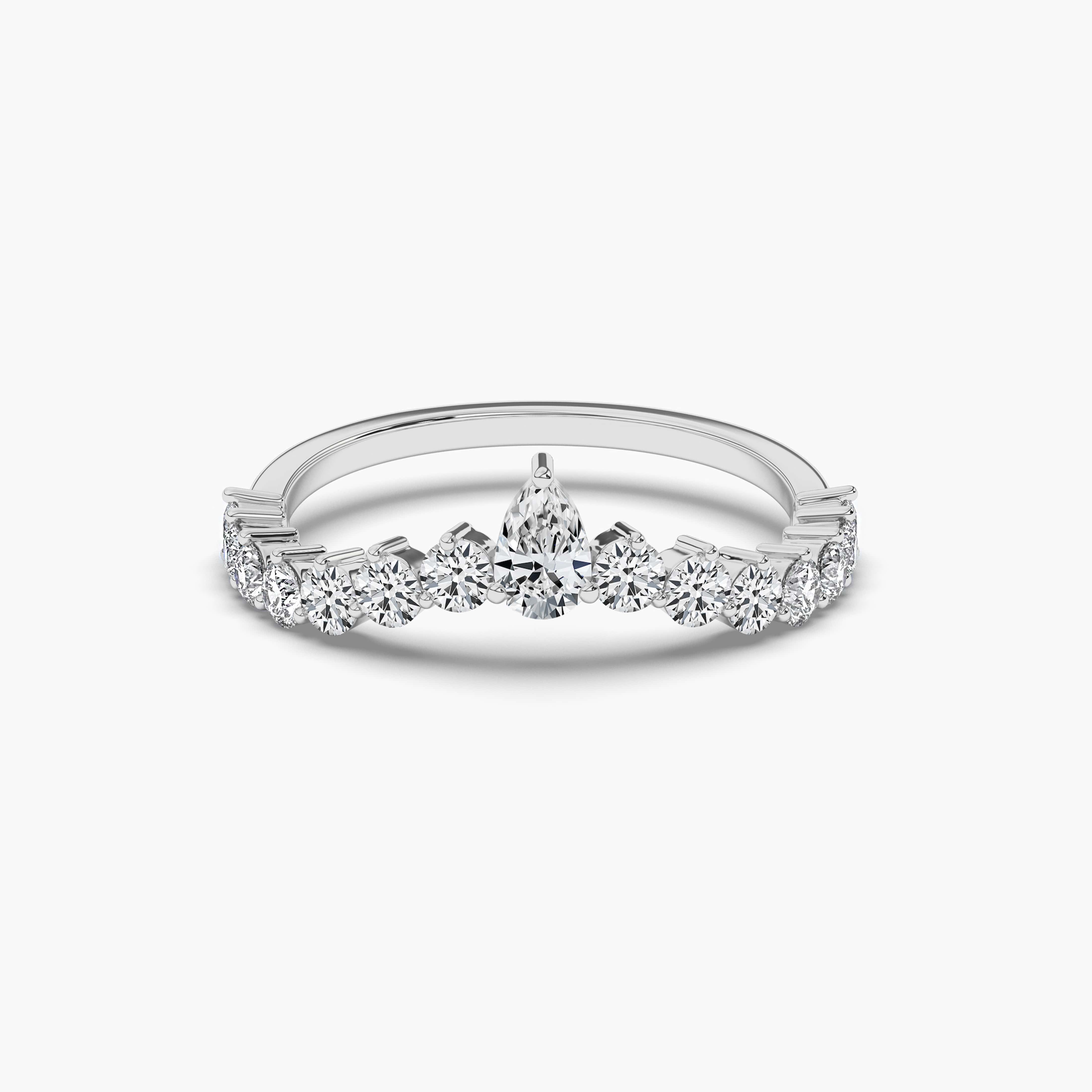 Diamond Wedding Band for Woman Delicate Engagement