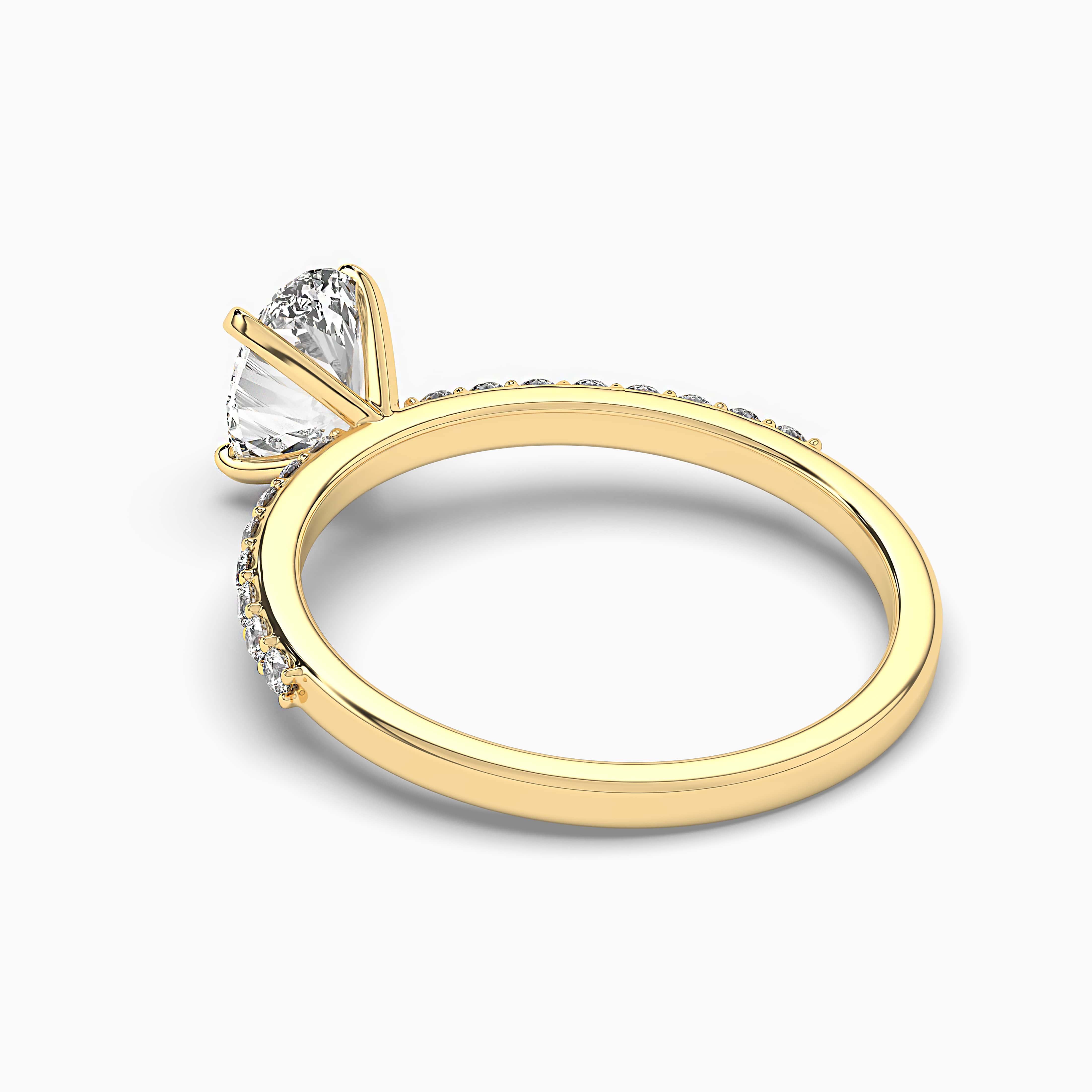 Yellow Gold Yellow Ring, Promise Ring, Anniversary Gift Ring