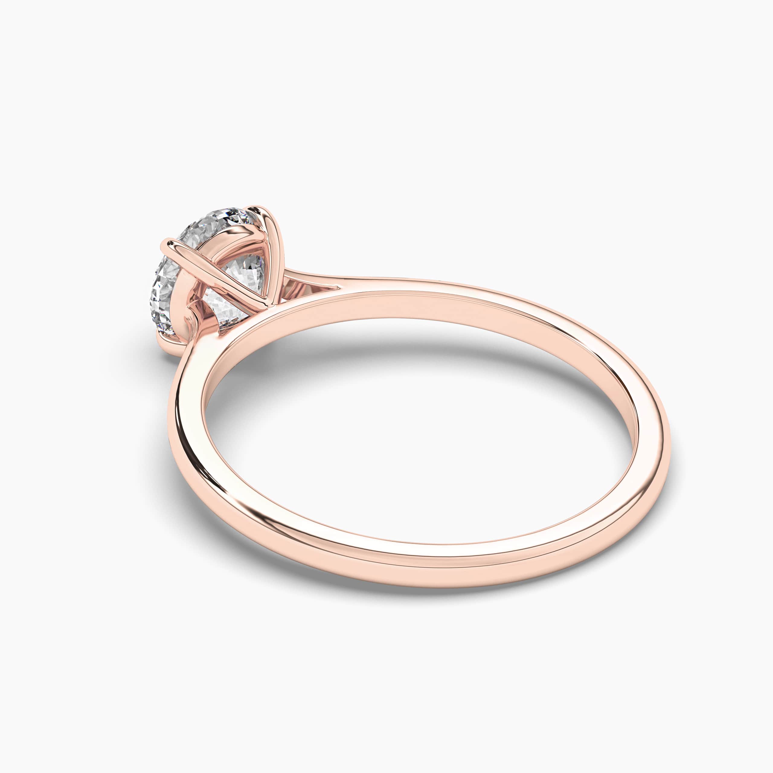 ROUND SOLITAIRE ROSE GOLD ENGAGEMENT RING