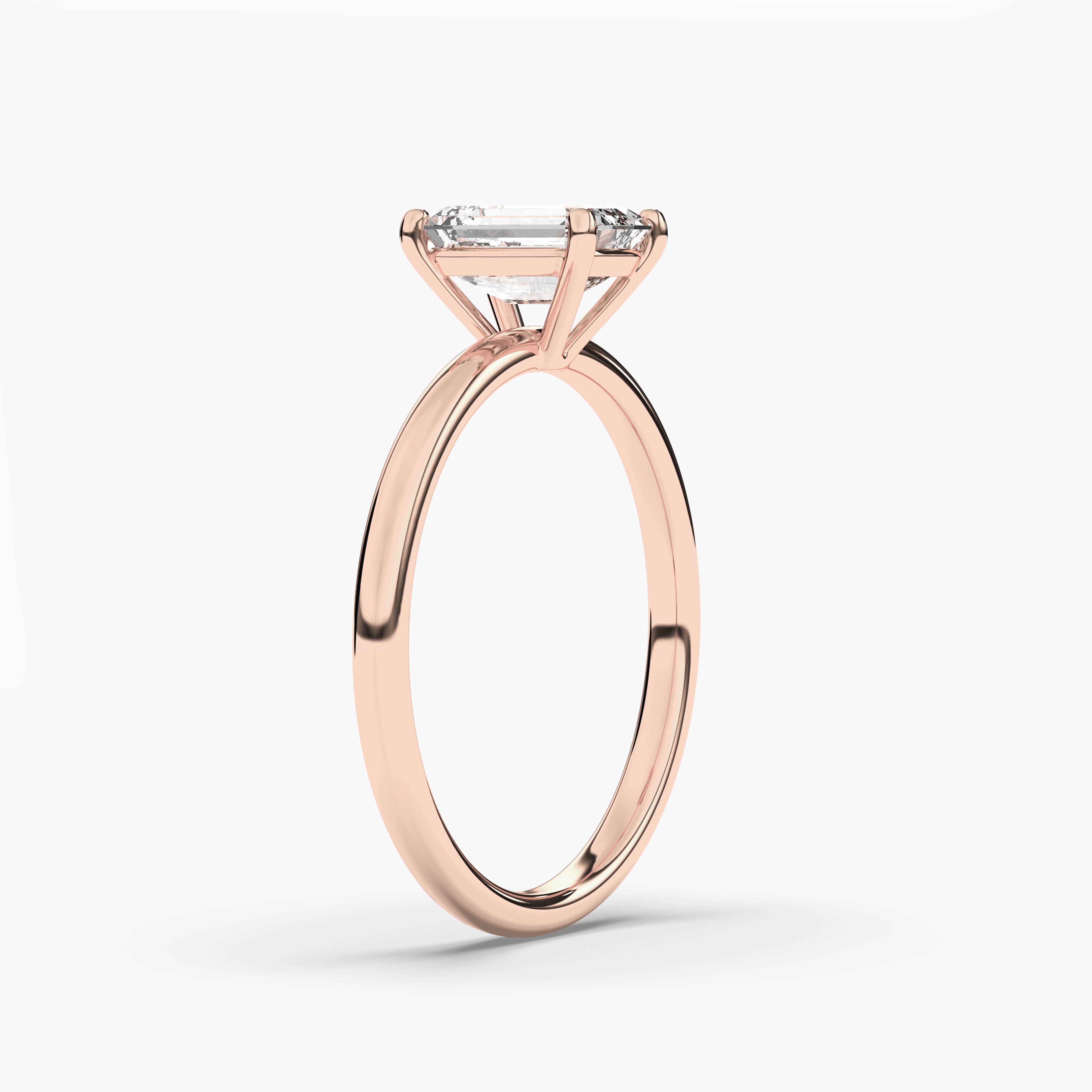 emerald cut solitaire rings for women