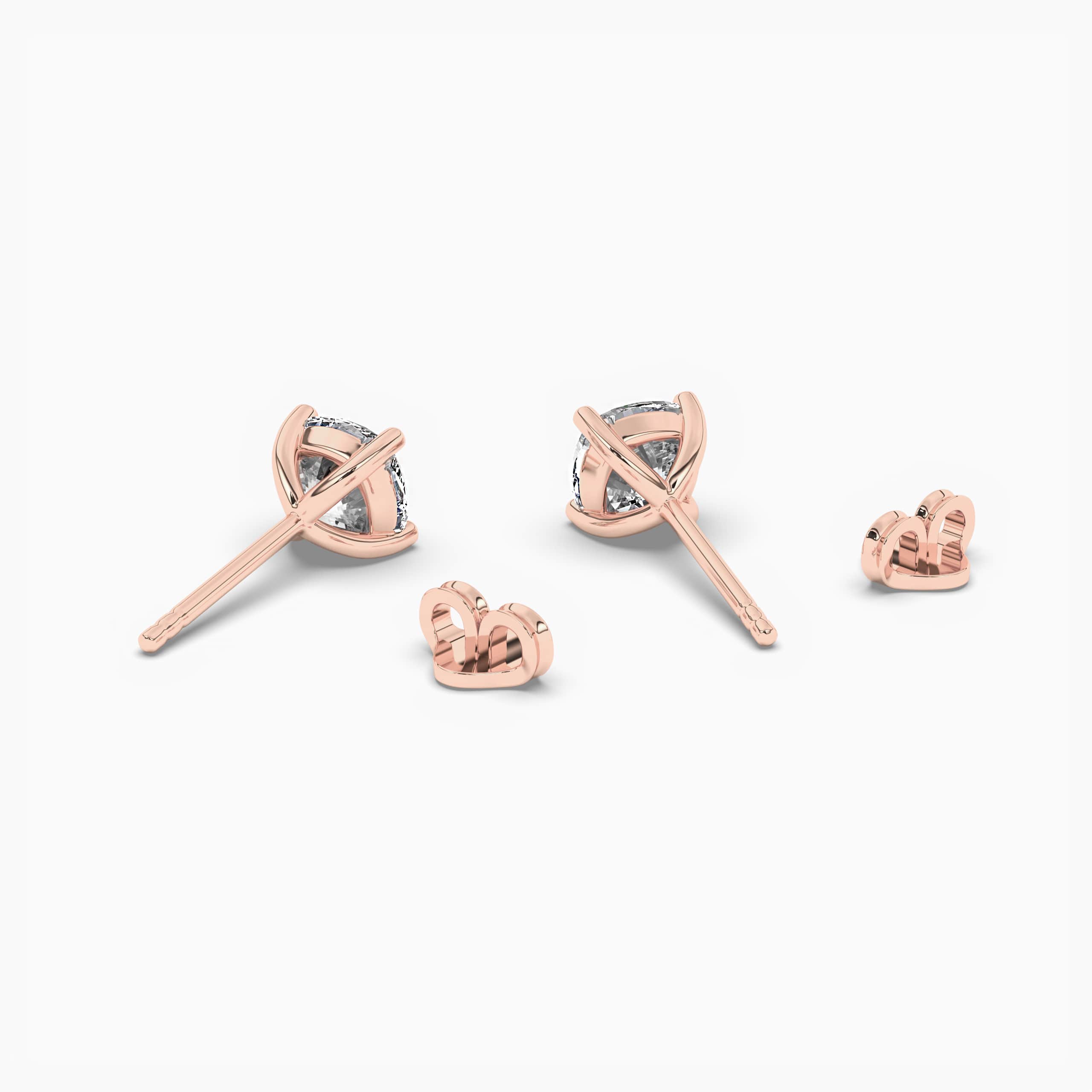 Cushion Cut Lab Grown Diamond Stud Earrings