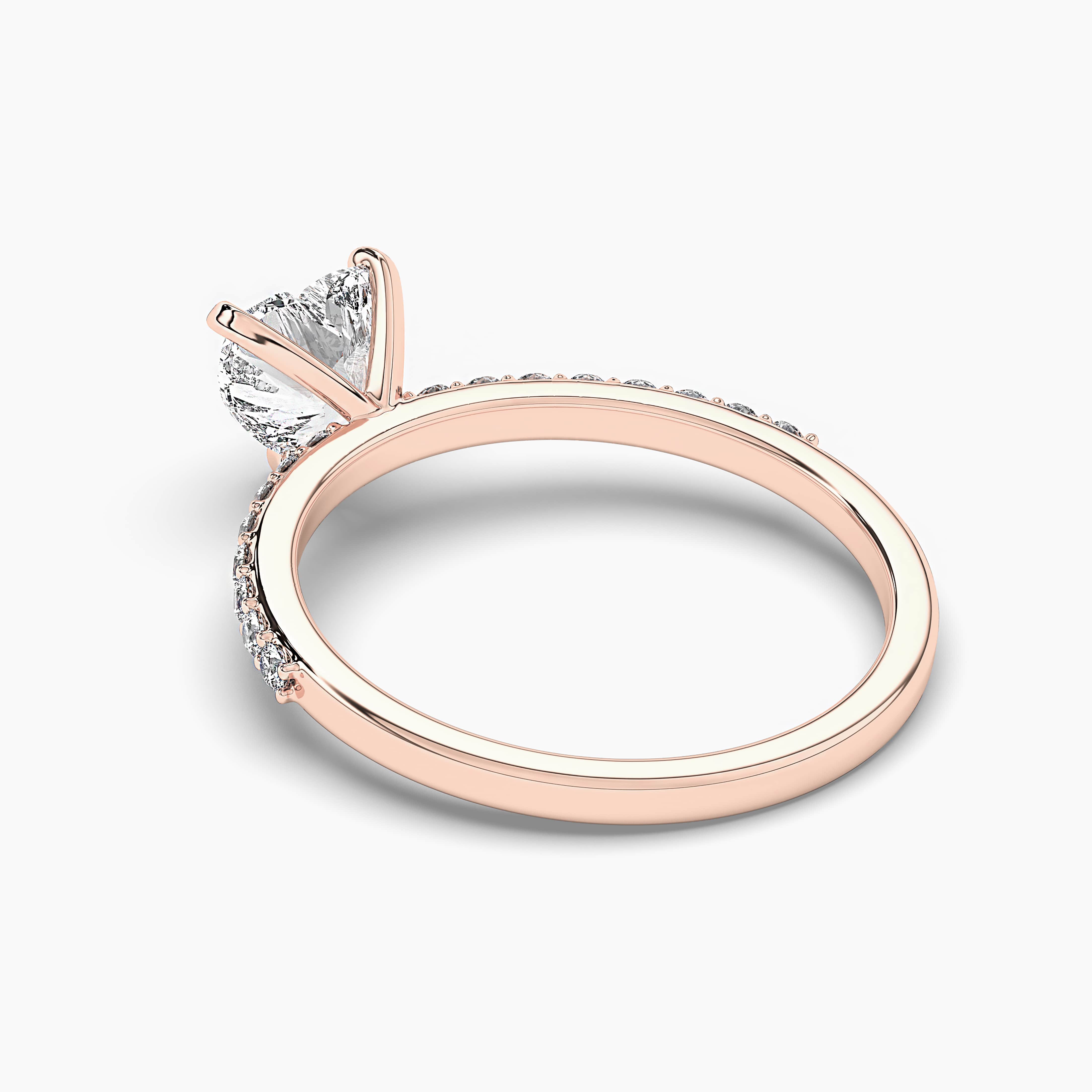 Heart Cut Diamond Ring with Gold Latest 