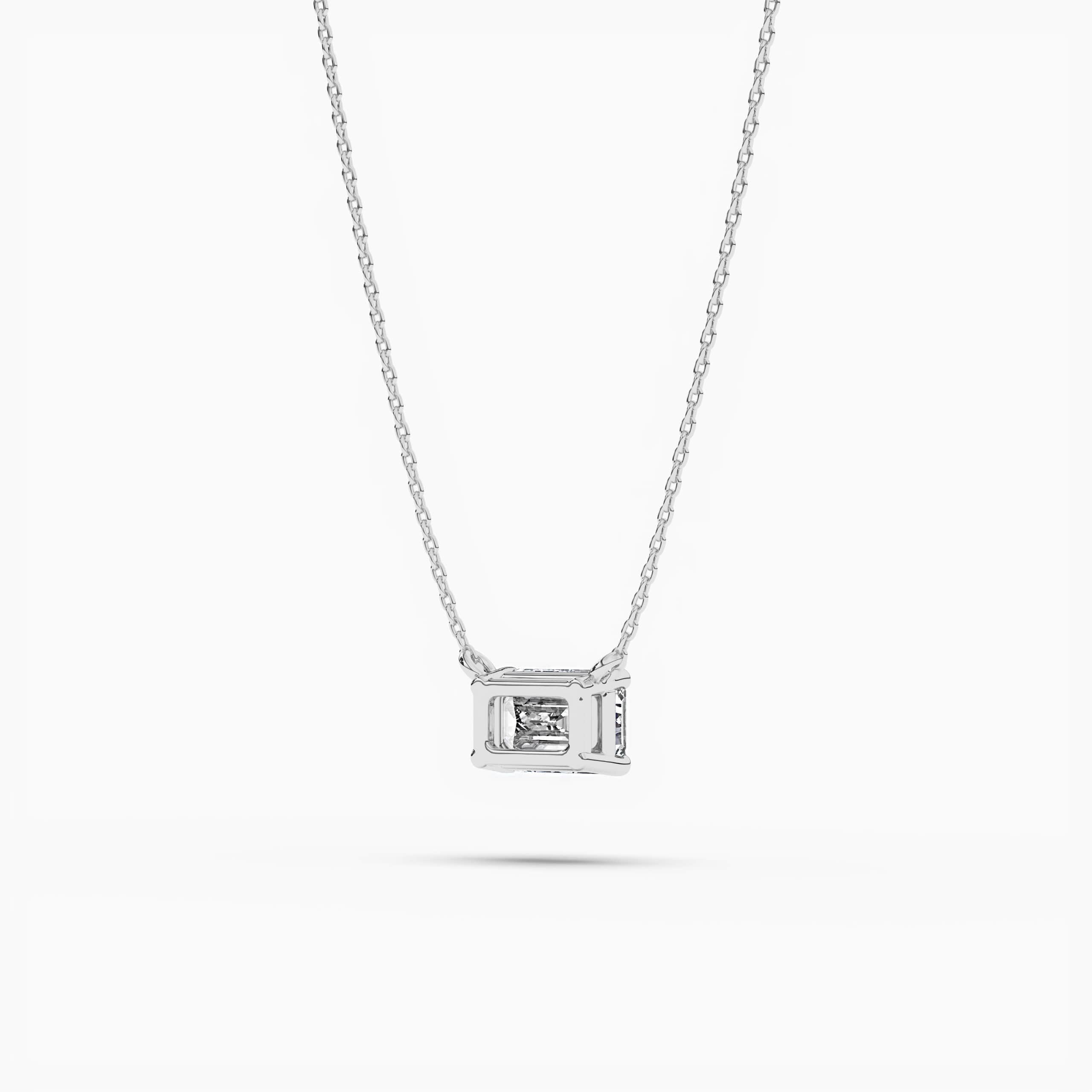 Diamond Baguette Illusion Pendant