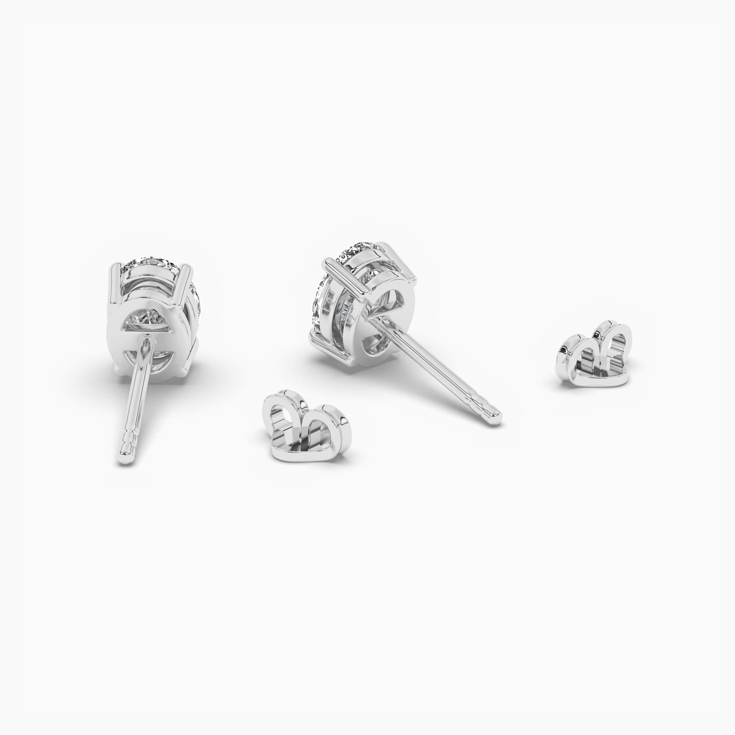  Oval Step-Cut Lab Diamond Studs