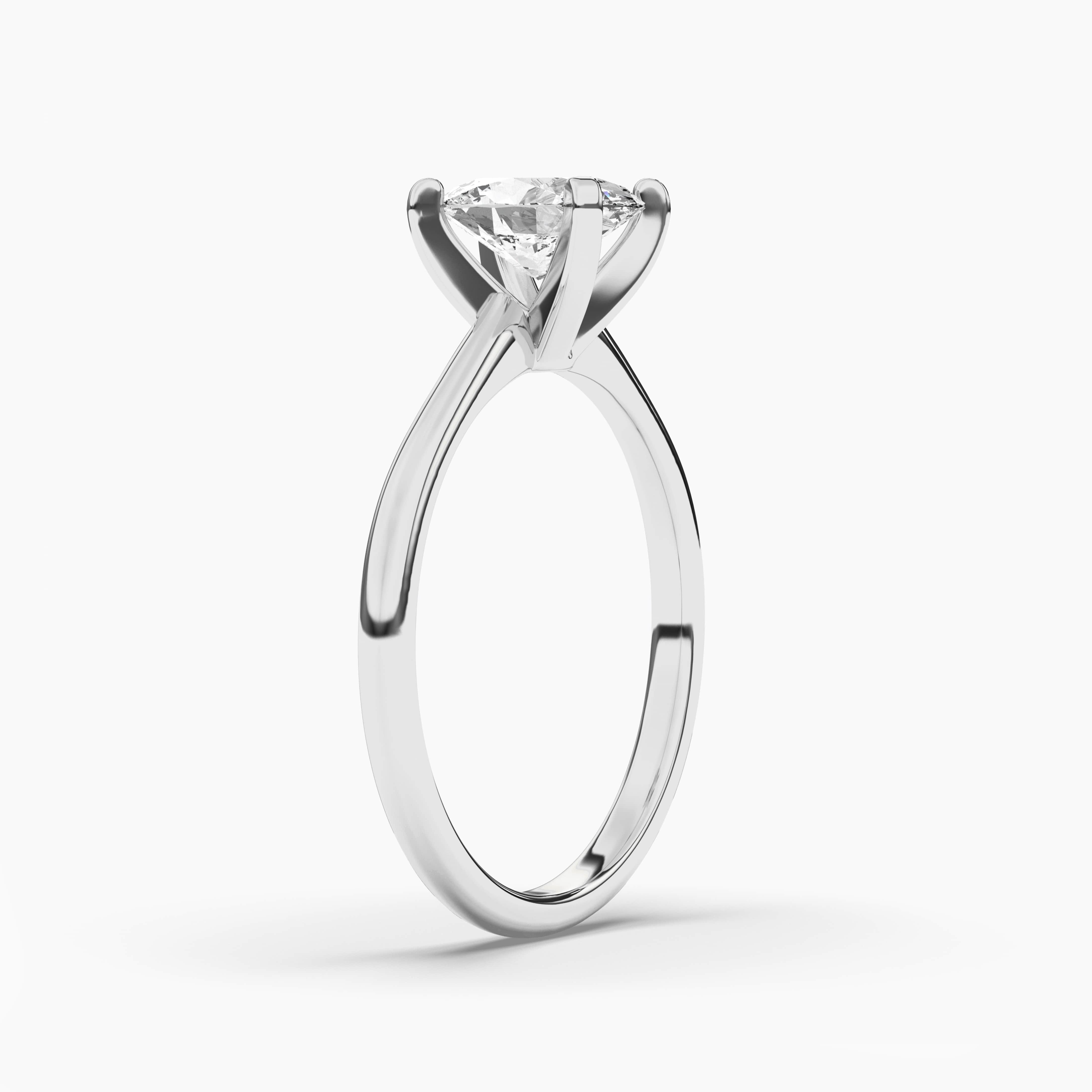 Diamond Solitaire Oval Cut Engagement Ring