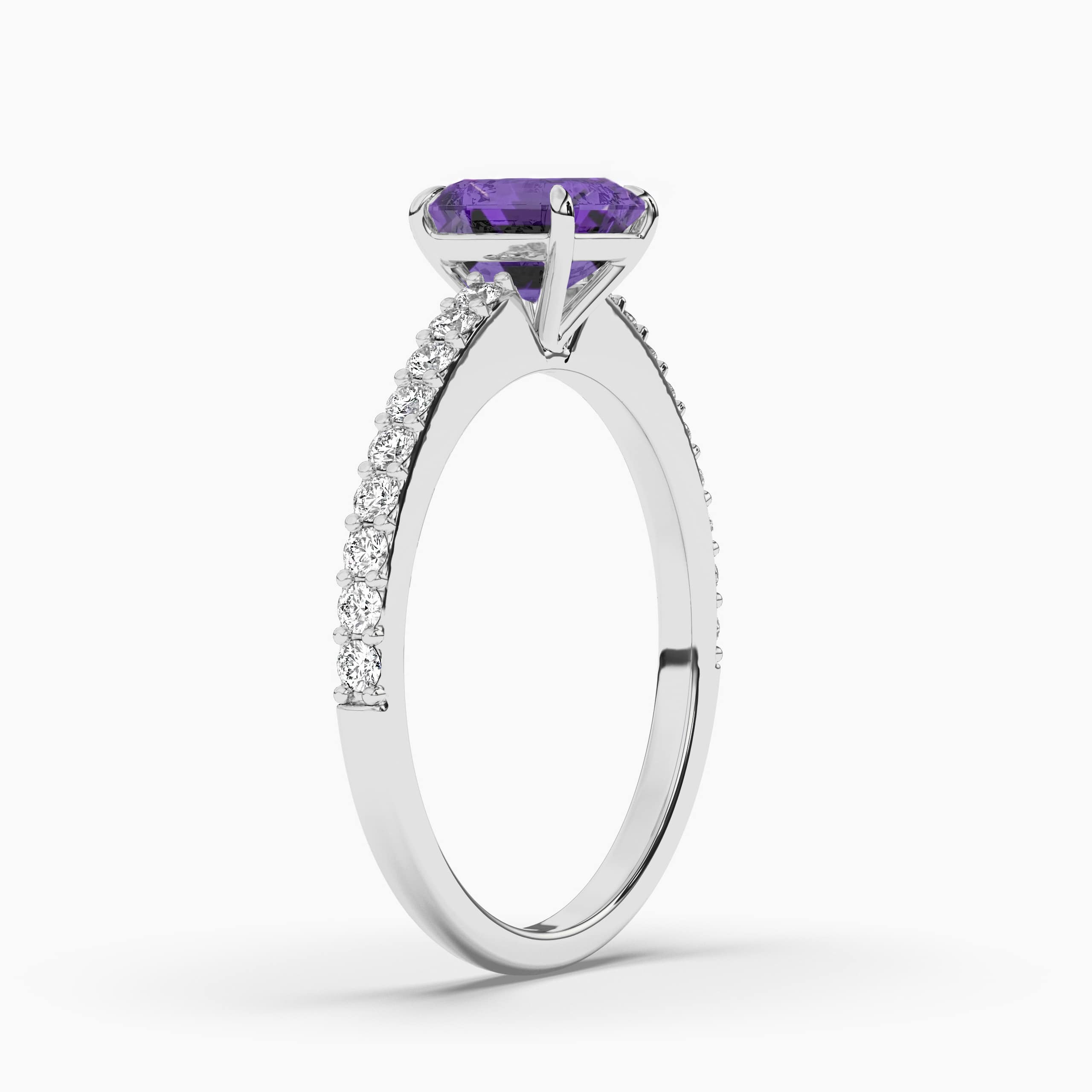 engagement rings with amethyst​