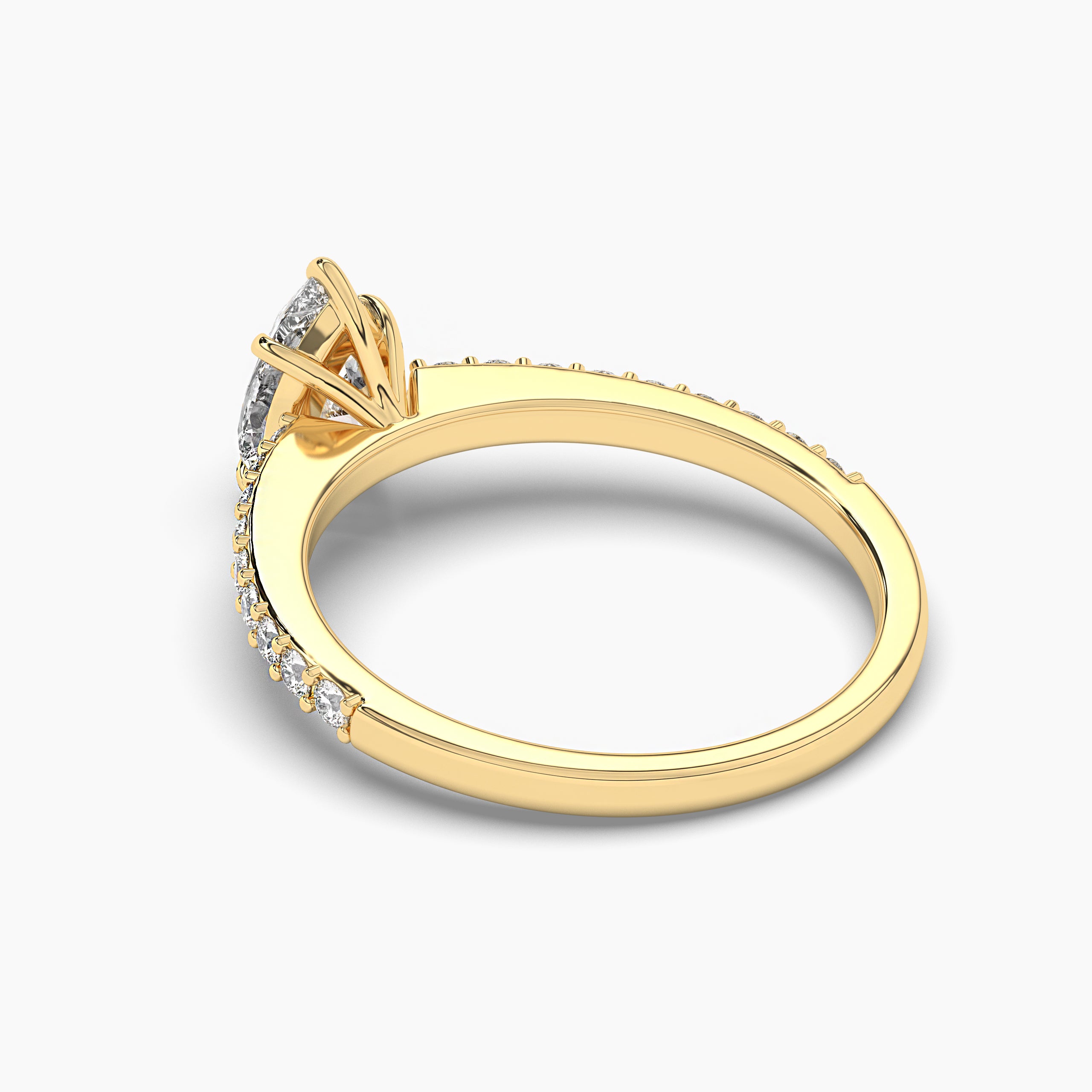 Pear Cut Solitaire Ring  