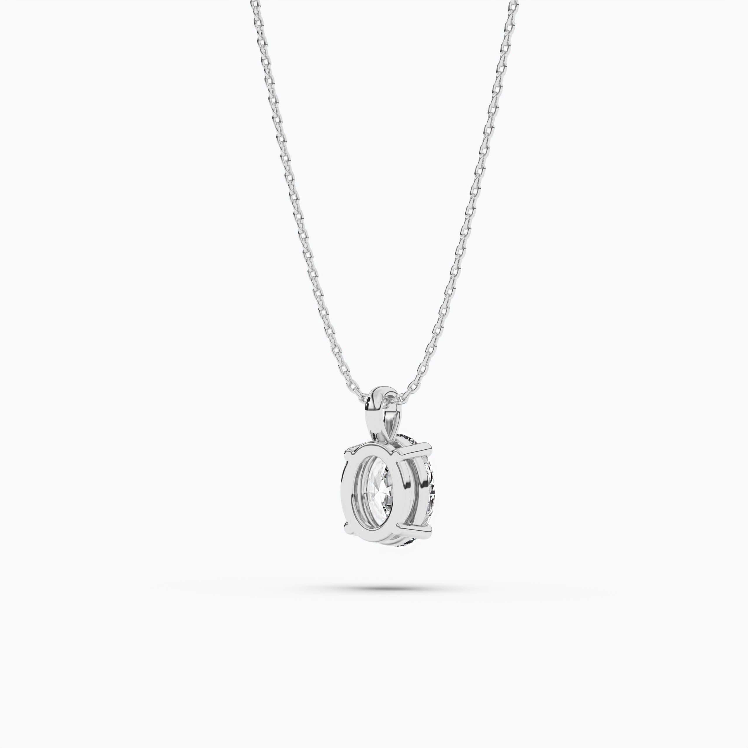 Oval Diamond Necklace