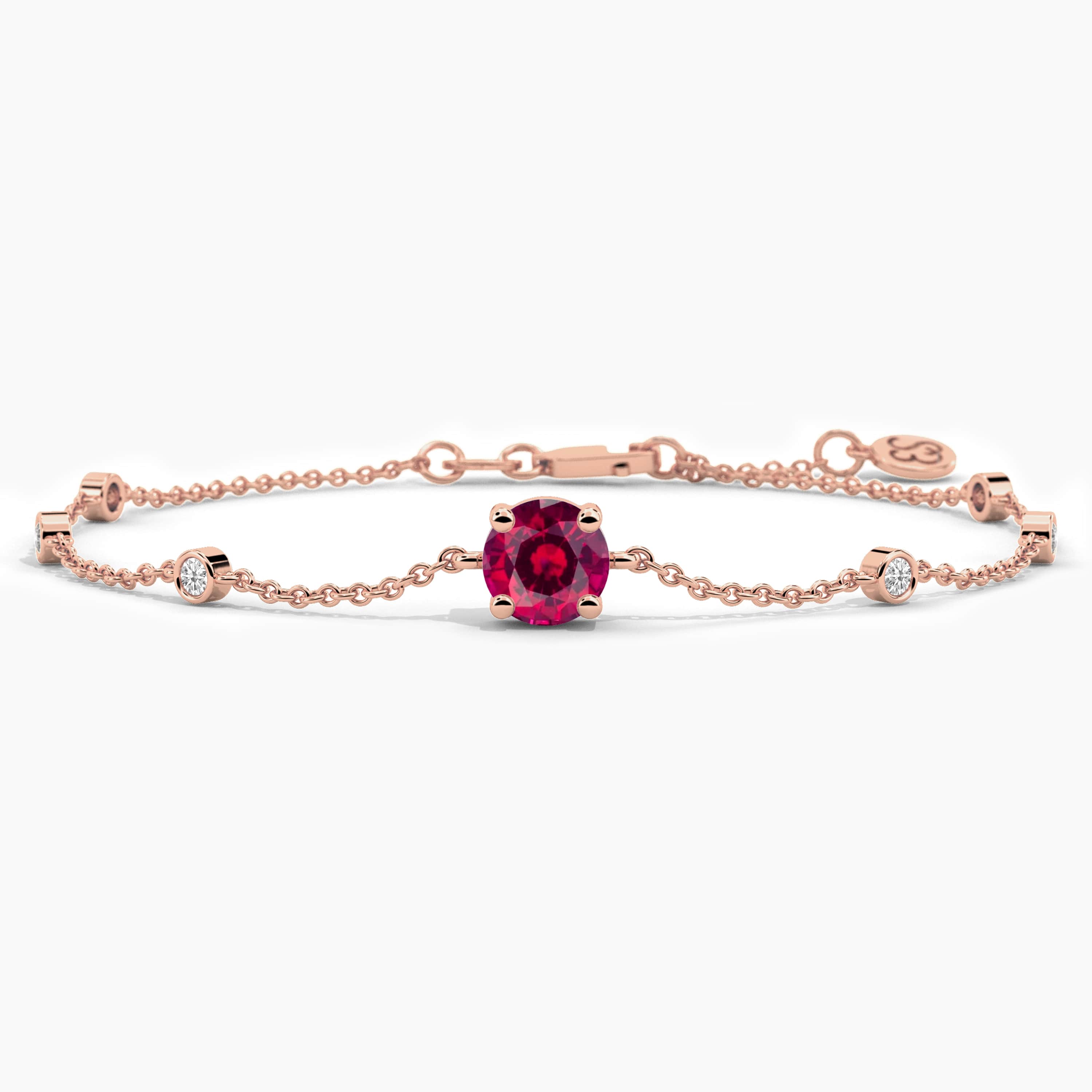 women's ruby bracelet