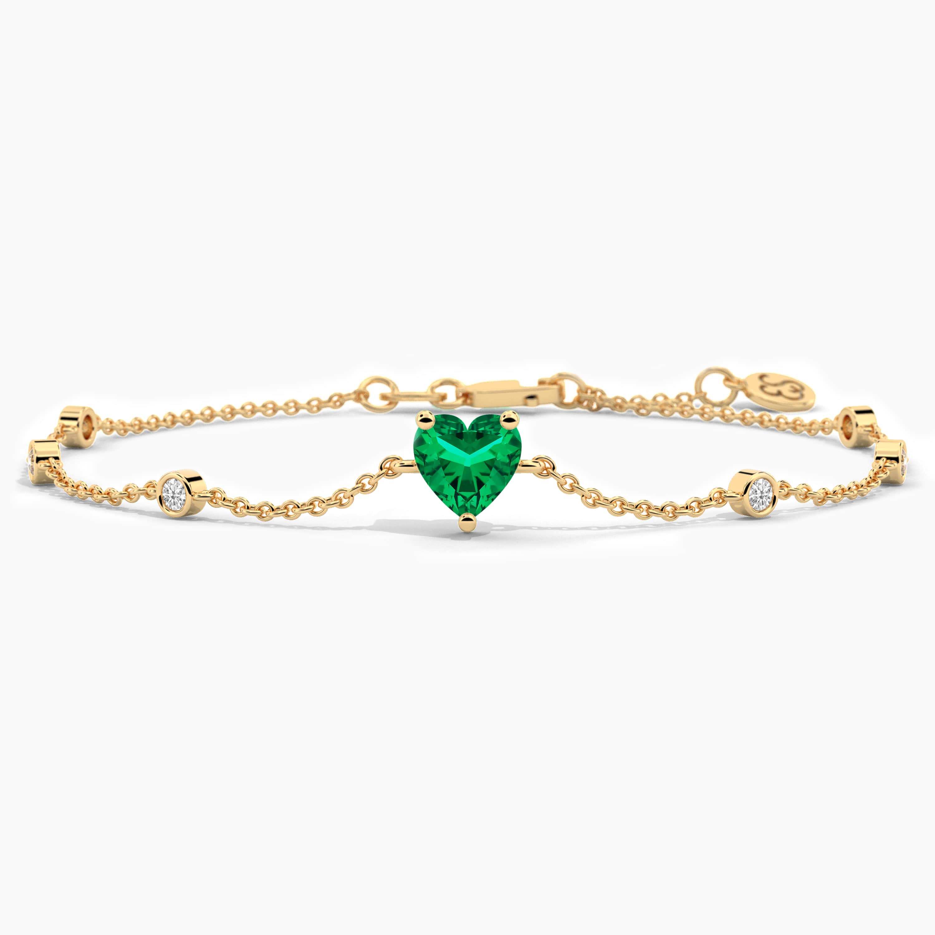 14k gold bracelet with gemstones