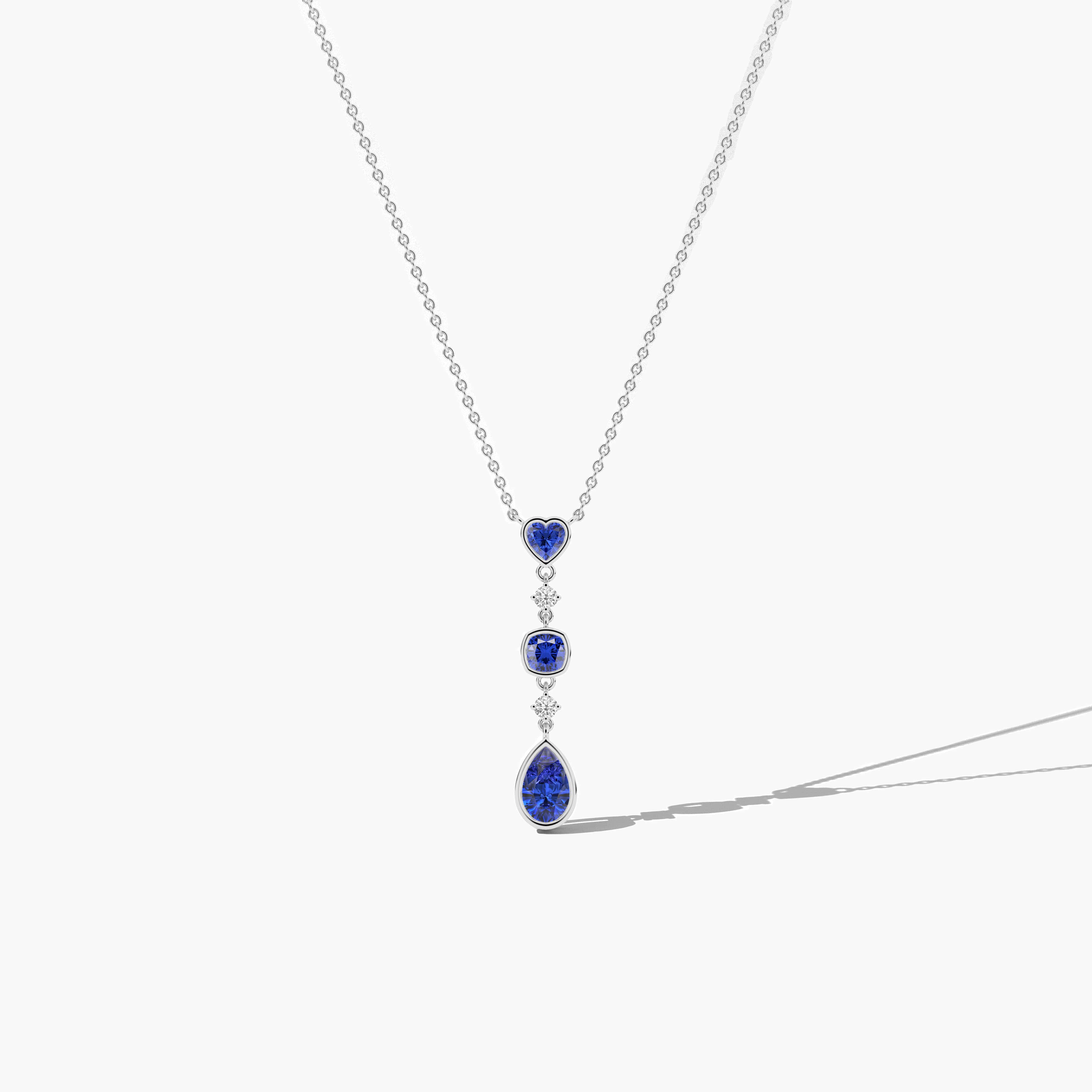 white gold sapphire necklaces